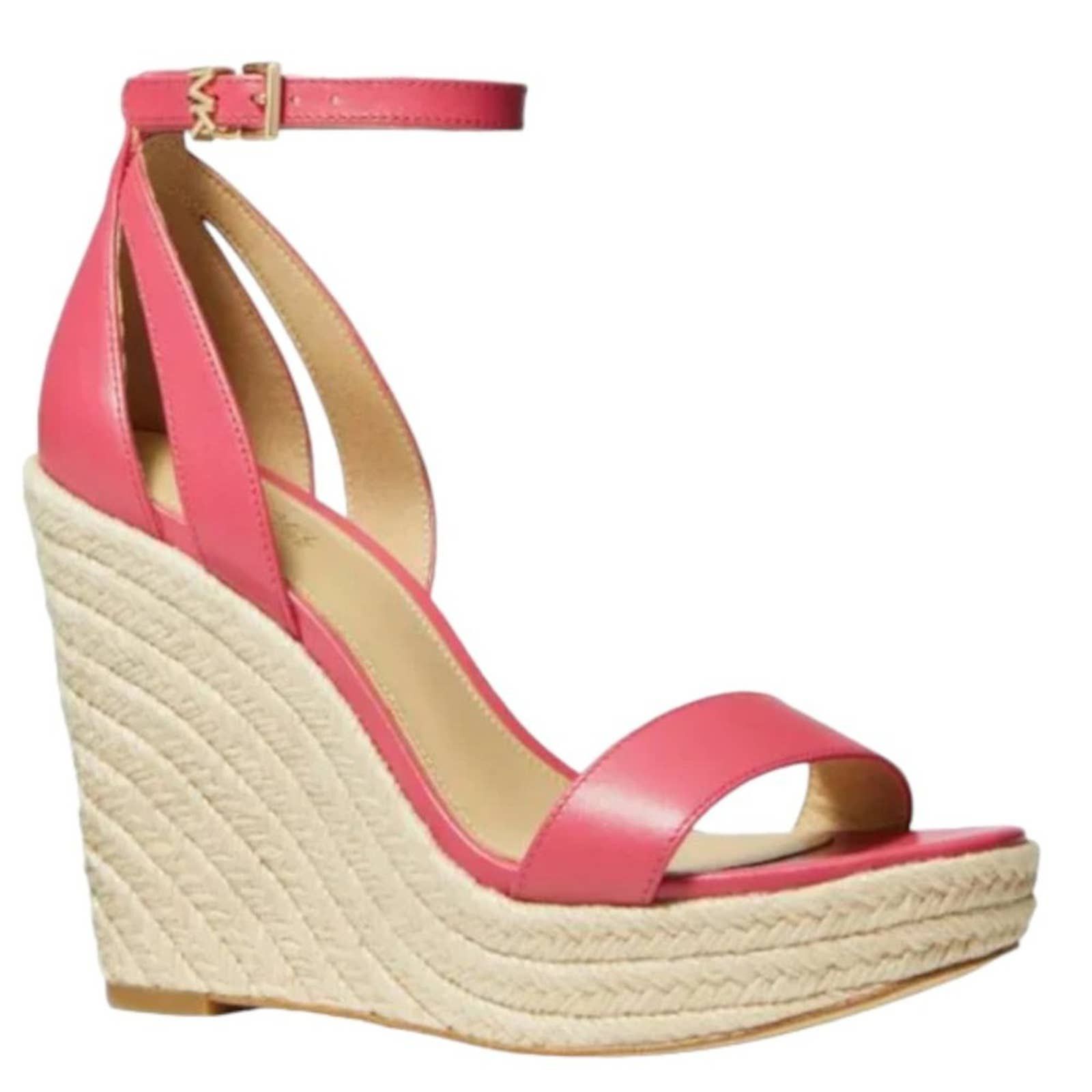 Michael kors pink wedges hotsell