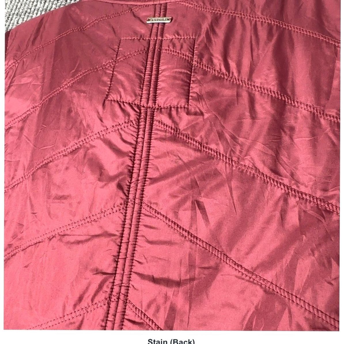 Prana Prana Quilted Vest Womens M Burgundy Asymmetrical Zip Mock Neck Puffer Ribbed Size M / US 6-8 / IT 42-44 - 5 Thumbnail