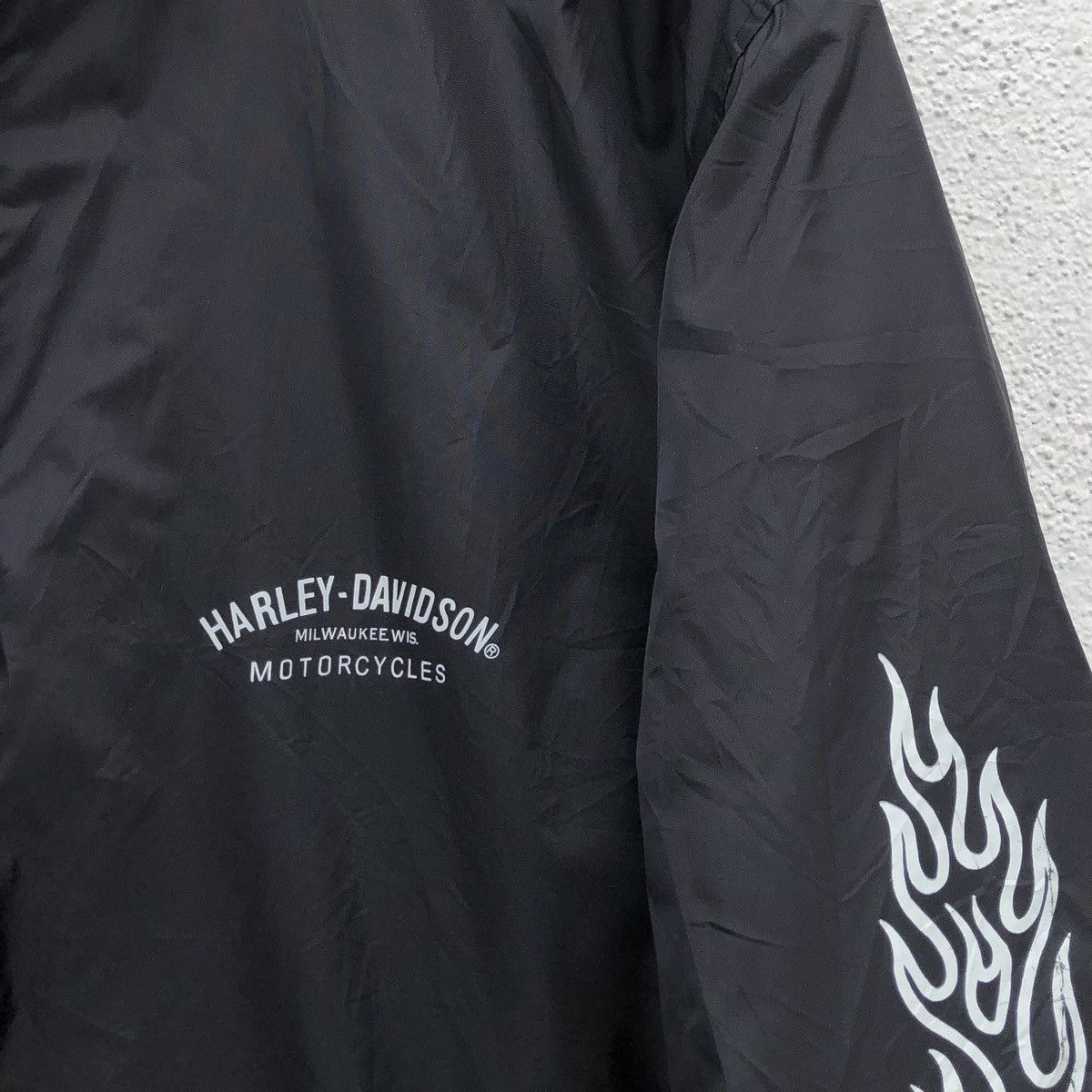 Harley Davidson VTG 1995 Harley Davidson Dragon Graphic windbreaker Jacket Size US M / EU 48-50 / 2 - 11 Thumbnail