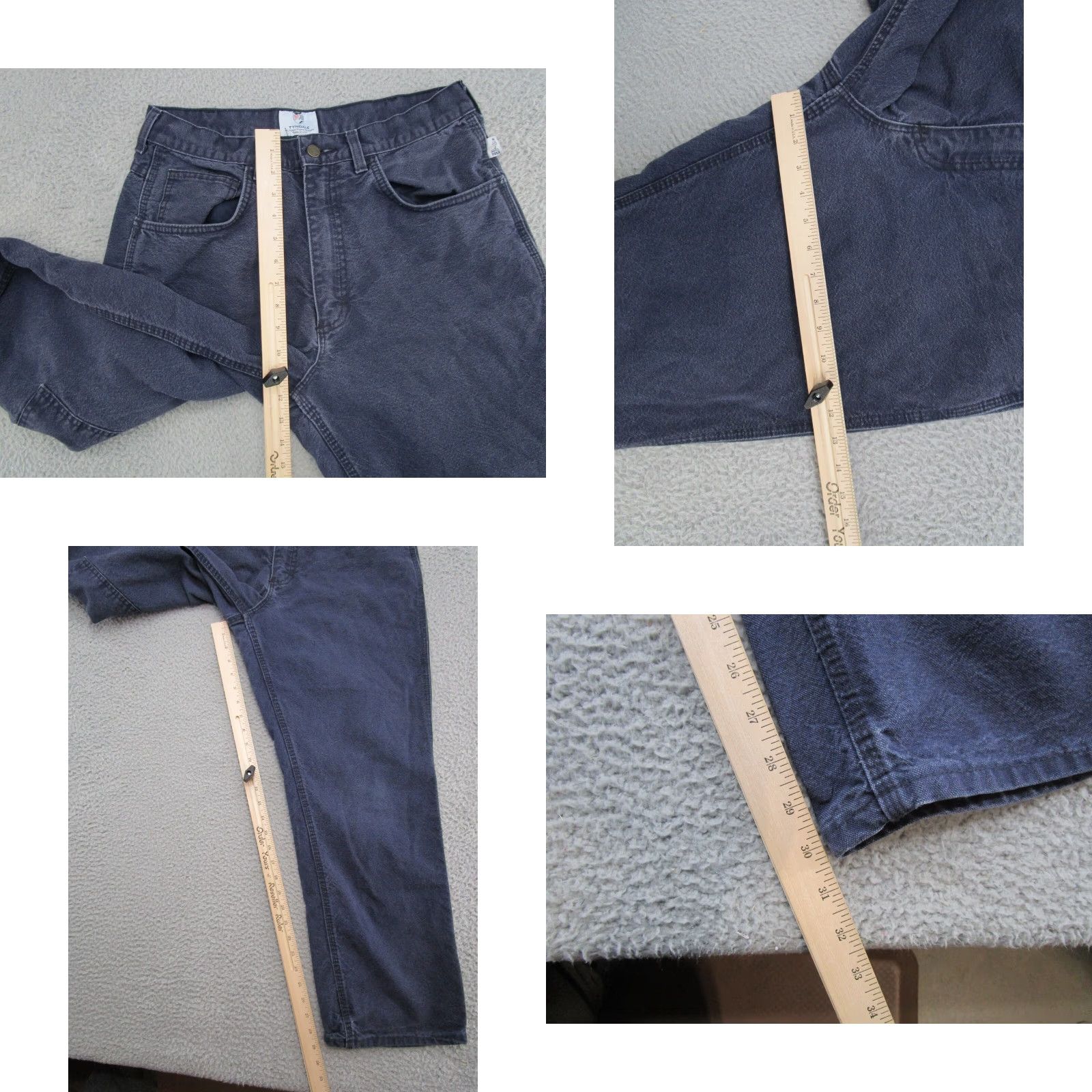 Vintage Tyndale Pants Mens Navy Flame Resistant 34x31 Canvas CAT 2 14 CAL NFPA 2112 Fire 34x31 Work Pants Mens NN? Size US 34 / EU 50 - 8 Thumbnail