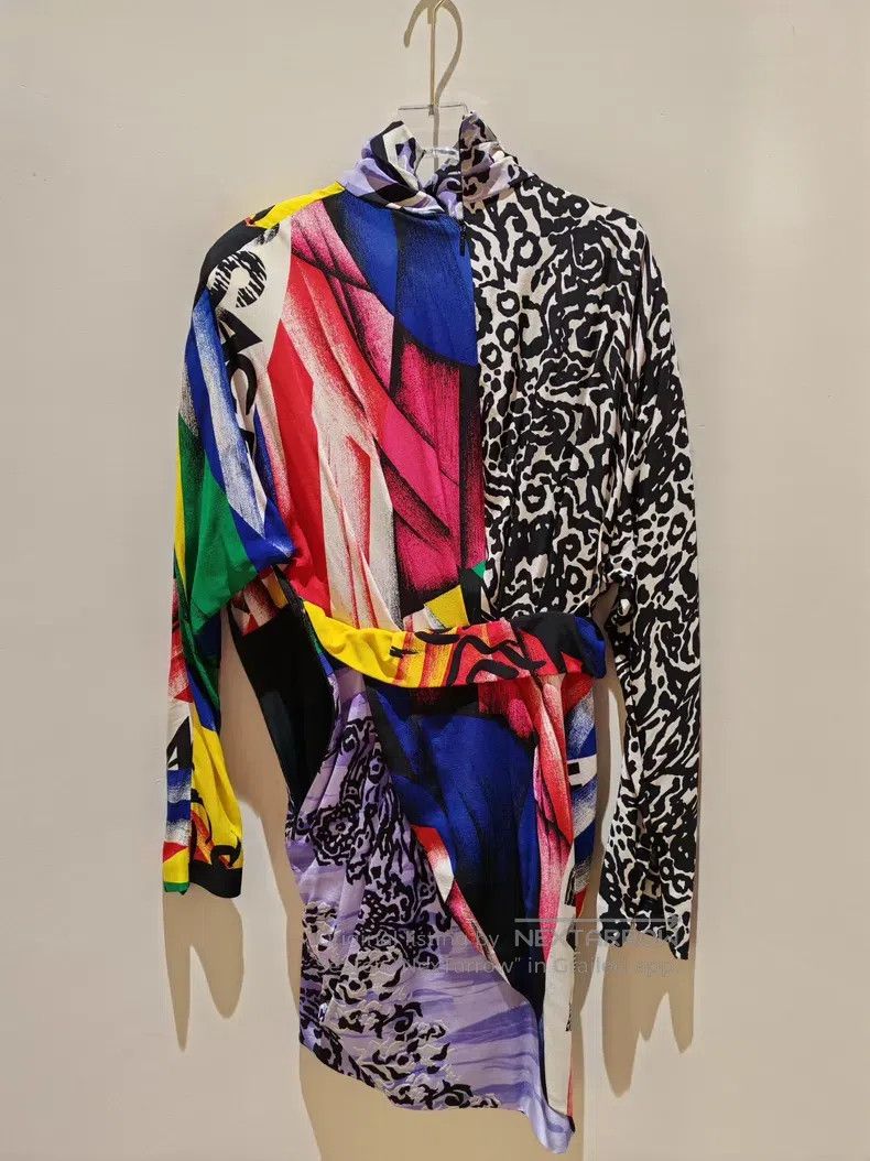 Versace Versace Stitched colorful dresses Size S / US 4 / IT 40 - 2 Thumbnail