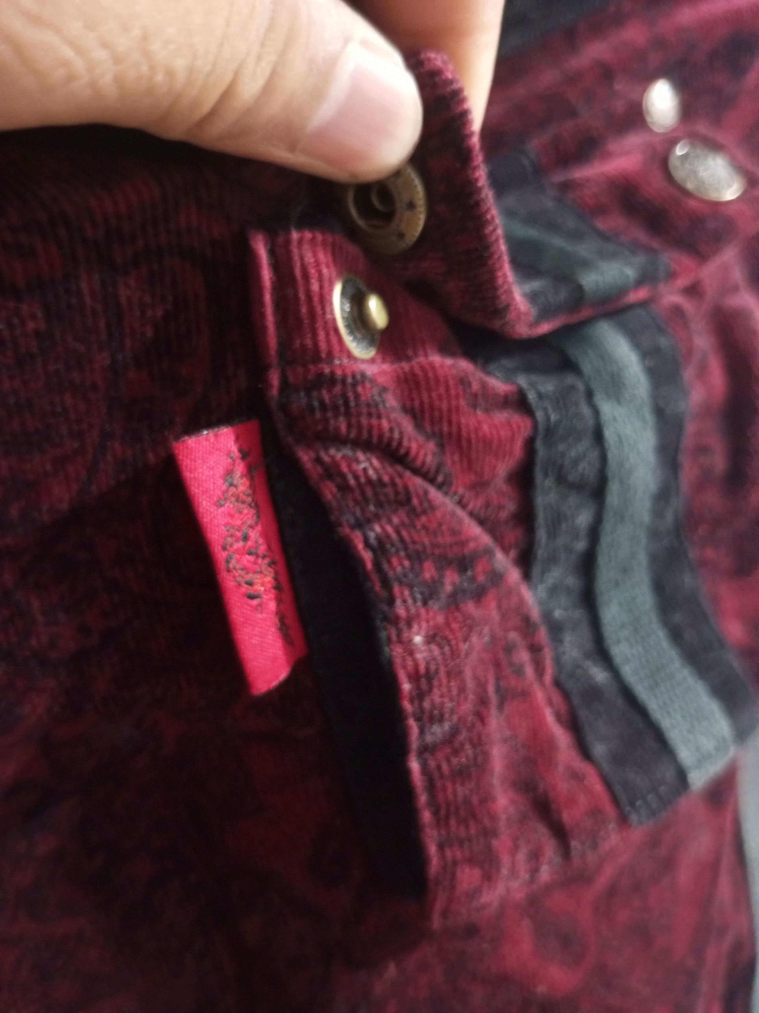 20471120 Vintage hikozoh ozz on bondage corduroy punk short Size US 29 - 9 Thumbnail