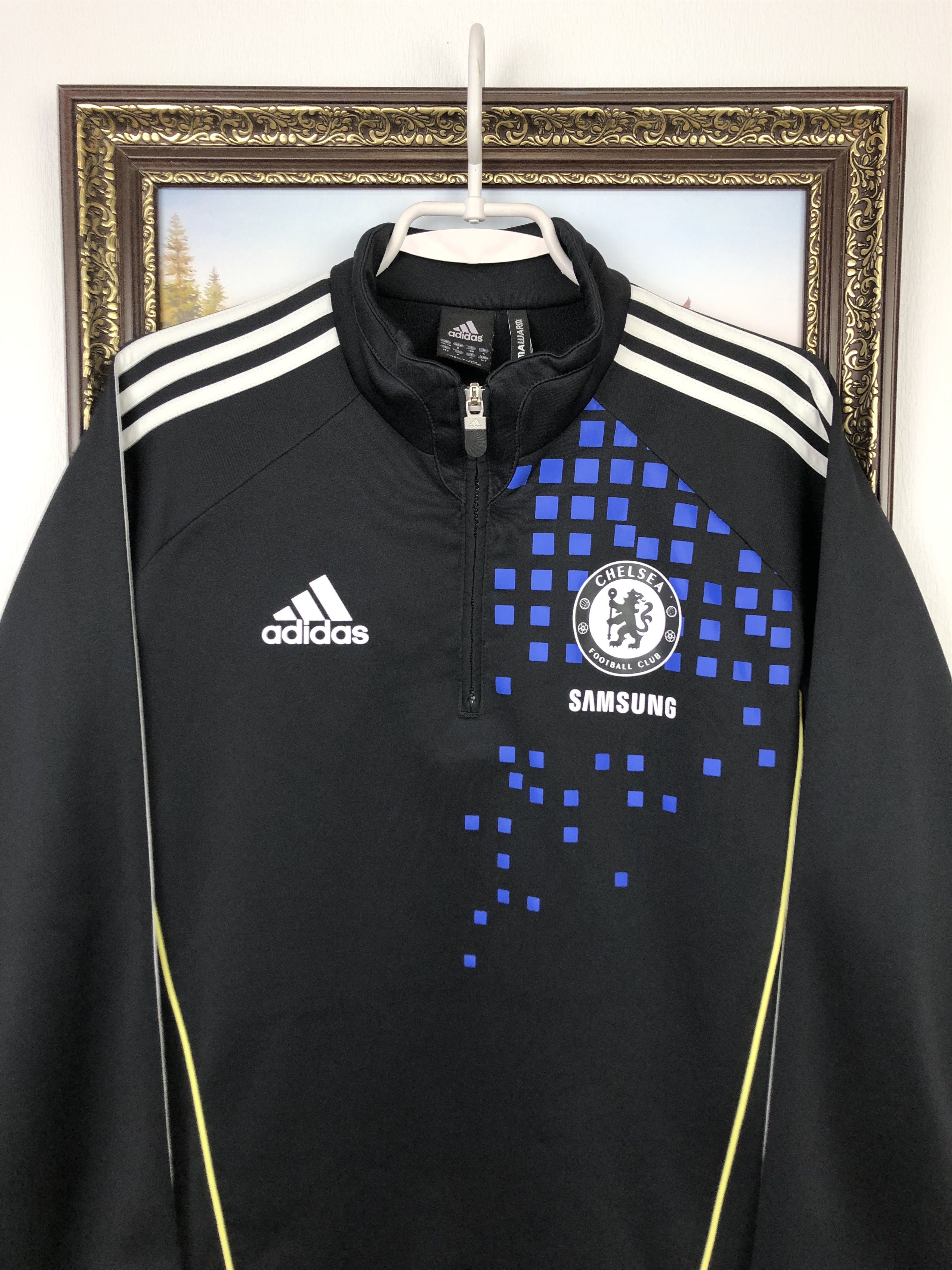Adidas Vintage Adidas Chelsea Football Sweatshirt Soccer Jacket Size US S / EU 44-46 / 1 - 2 Thumbnail