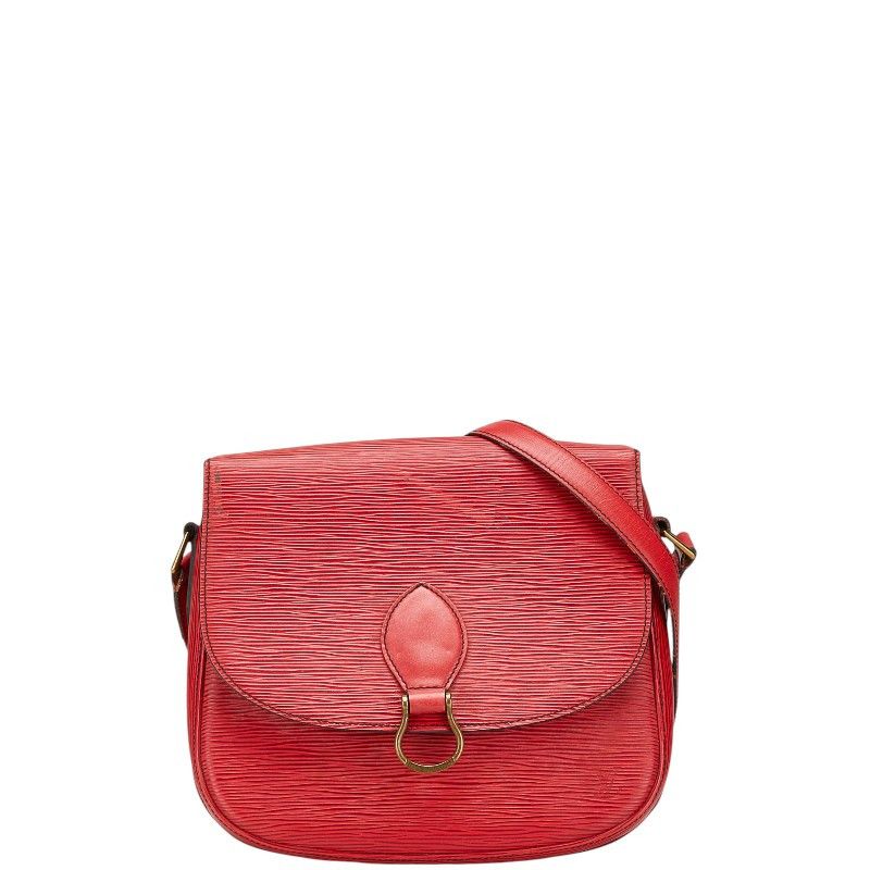 Louis Vuitton Louis Vuitton Saint Cloud Epi Shoulder Bag Leather Crossbody Bag M52197 in Red, Women's