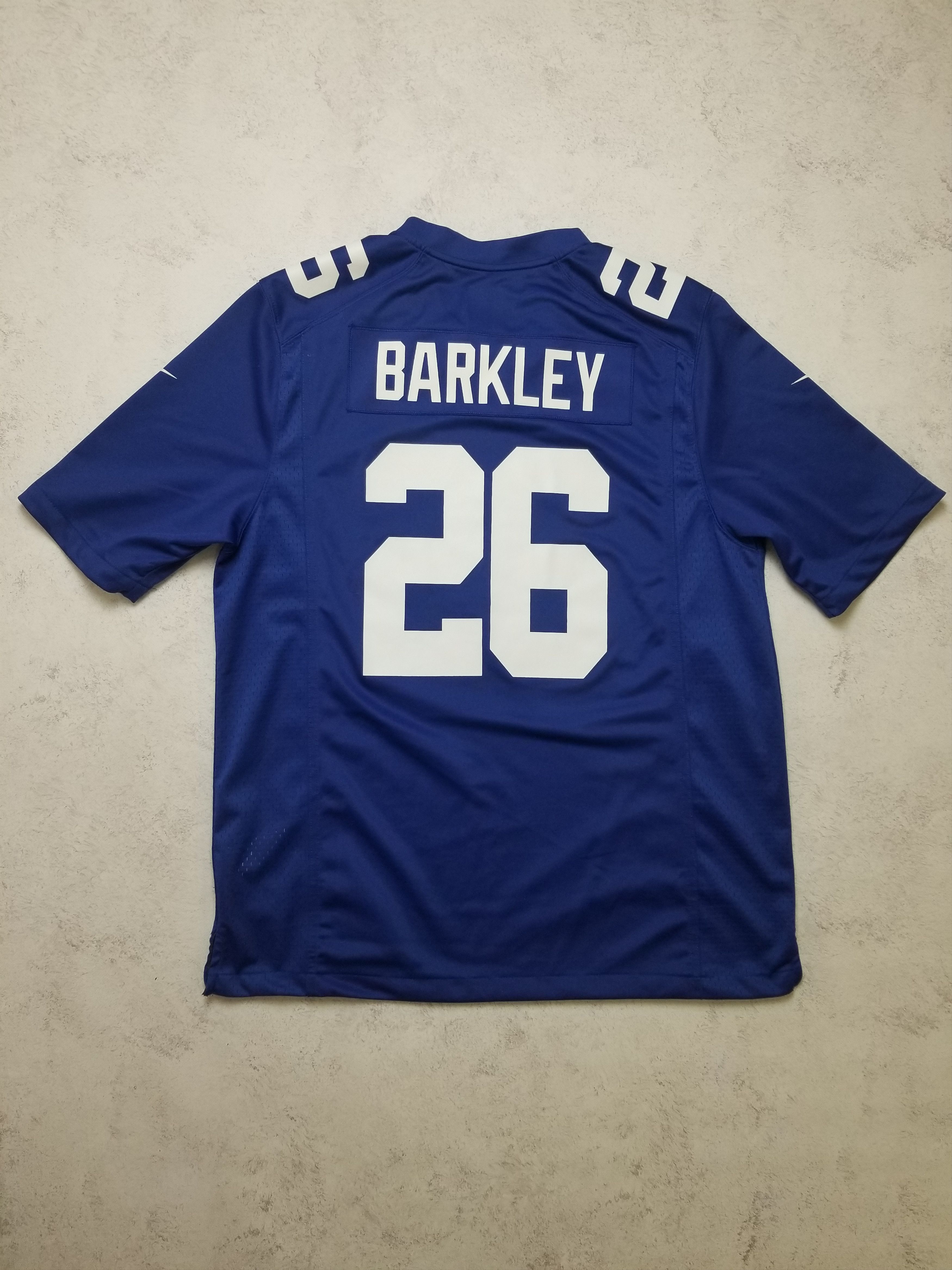 Nike Nike New York Giants #26 Saquon Barkley Onfield NFL Jersey Size US XL / EU 56 / 4 - 3 Thumbnail