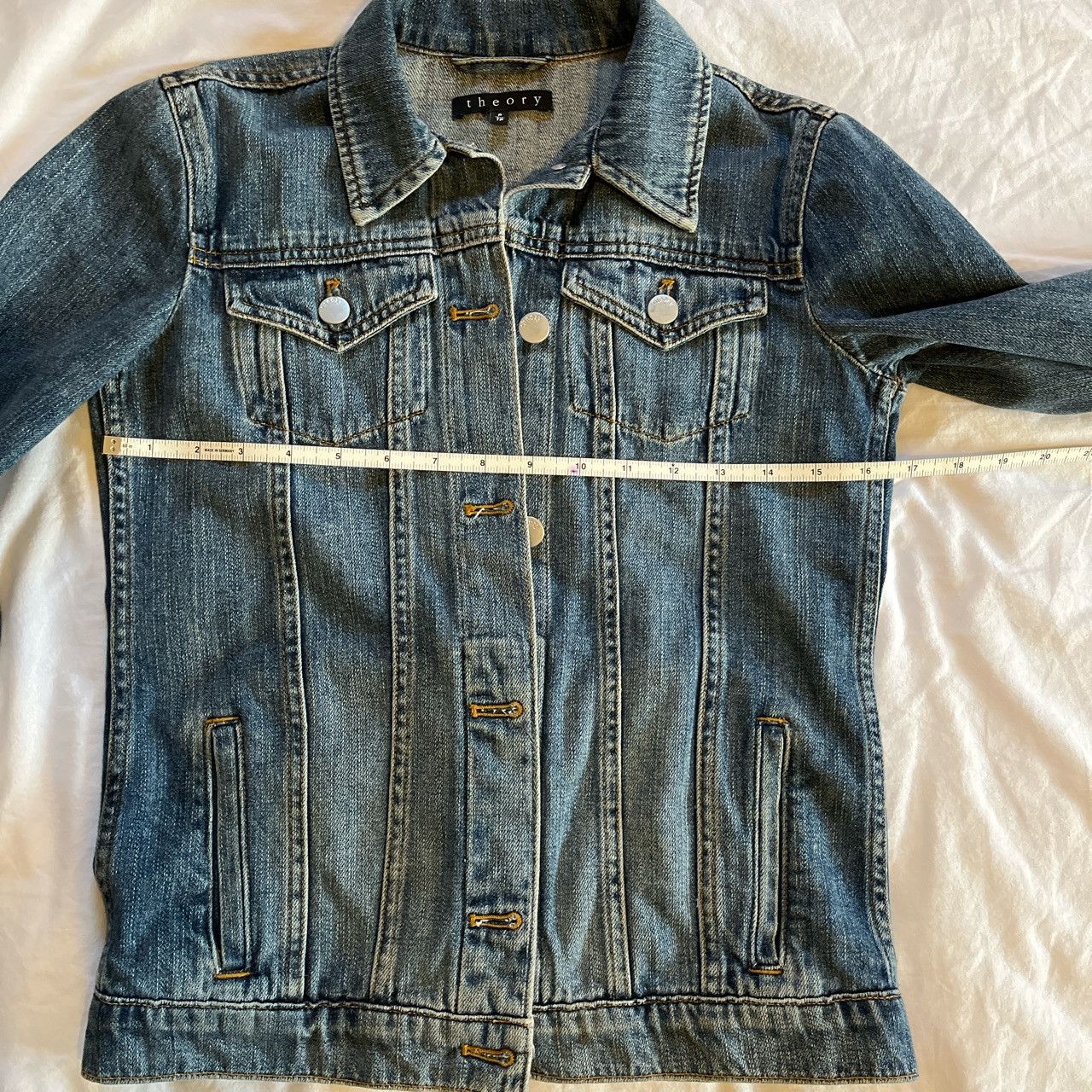 Theory Theory Denim Jacket Size XS / US 0-2 / IT 36-38 - 4 Thumbnail
