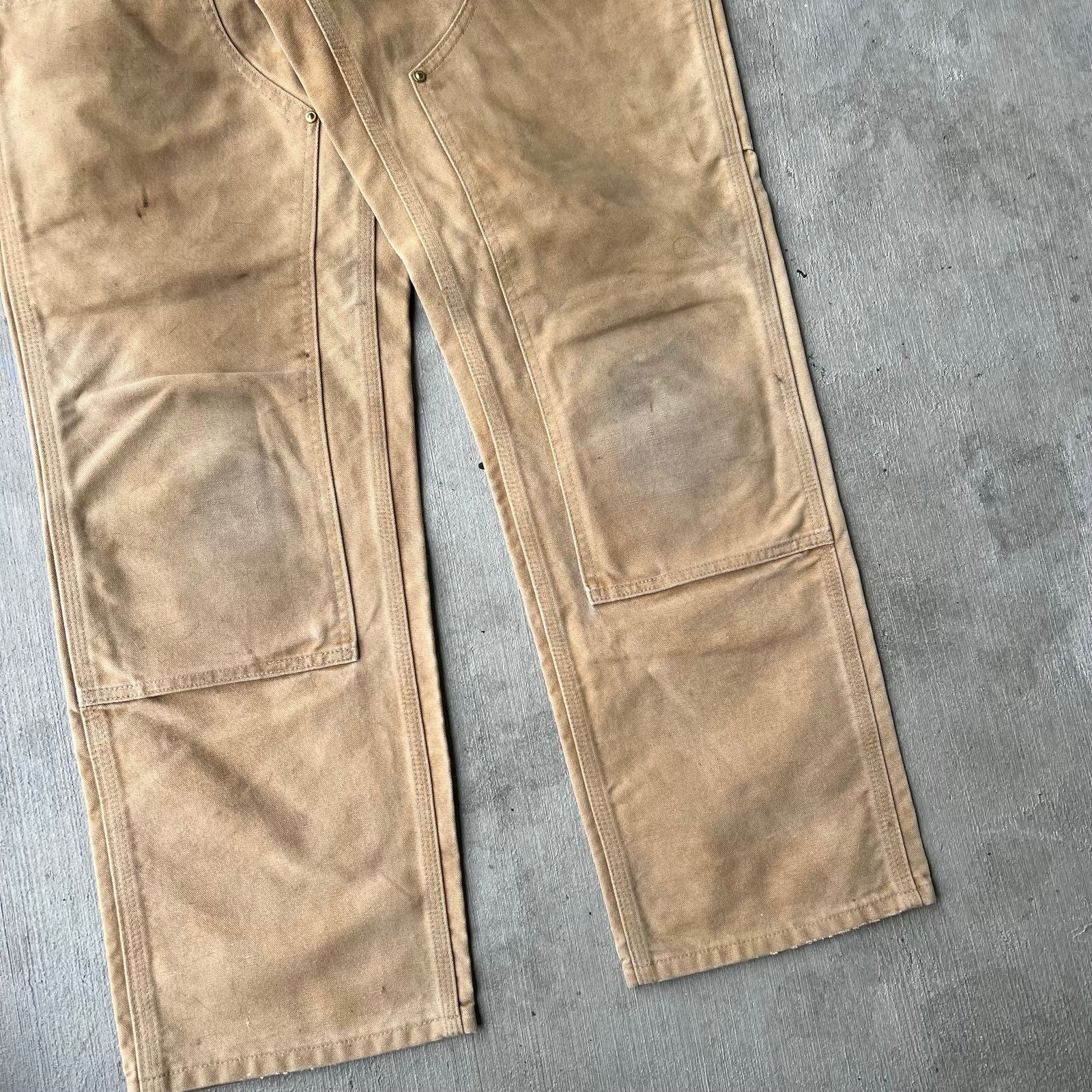 Carhartt brown double knee work wear carpenter pants