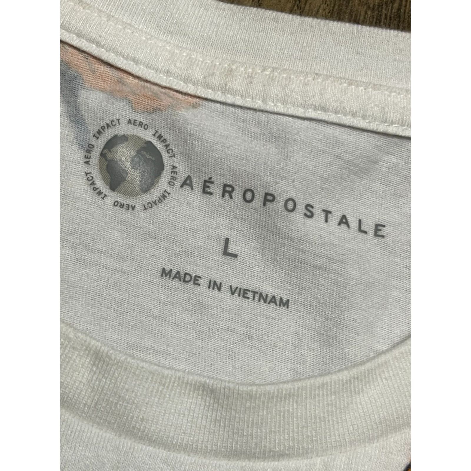 Aeropostale Aeropostale Shirt Women's Large Floral Round Neck Pullover Casual T-Shirt White Green Blue Yellow Orange Size L / US 10 / IT 46 - 5 Thumbnail