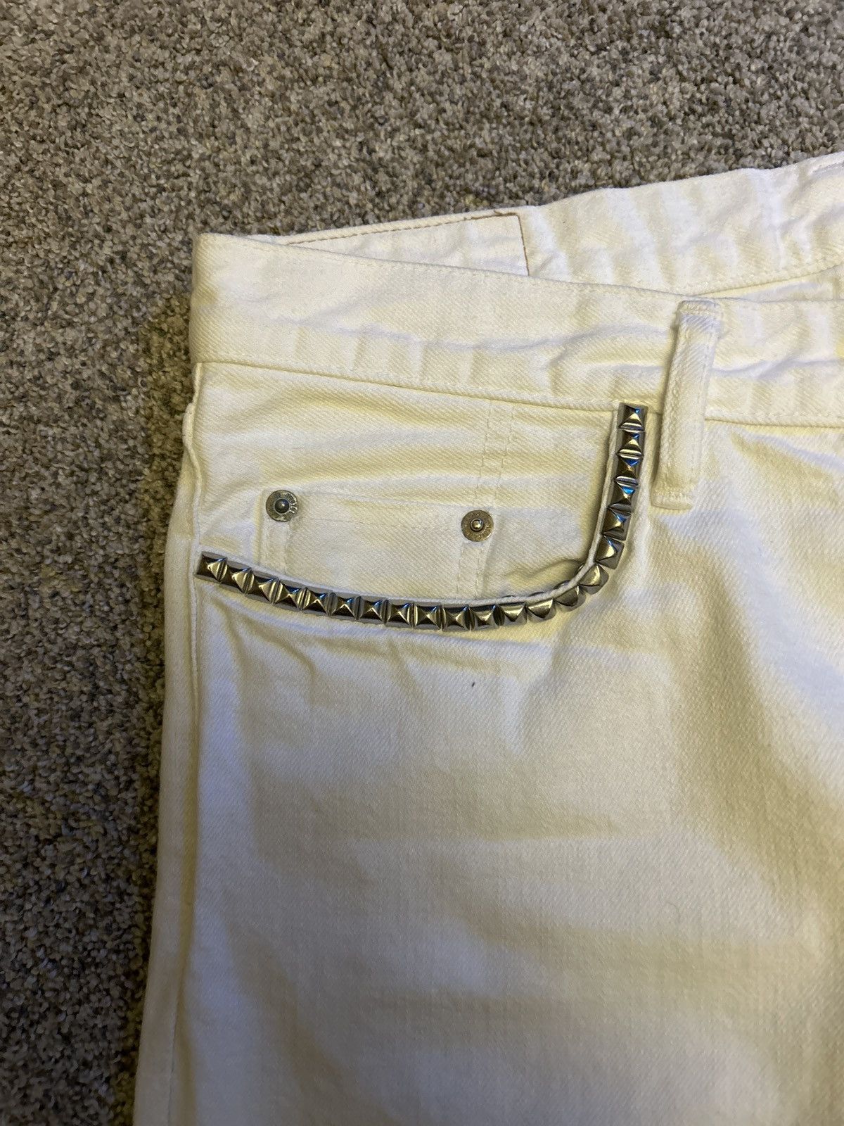 Hysteric Glamour Hysteric glamor white studded jeans selvedge Size US 30 / EU 46 - 3 Thumbnail