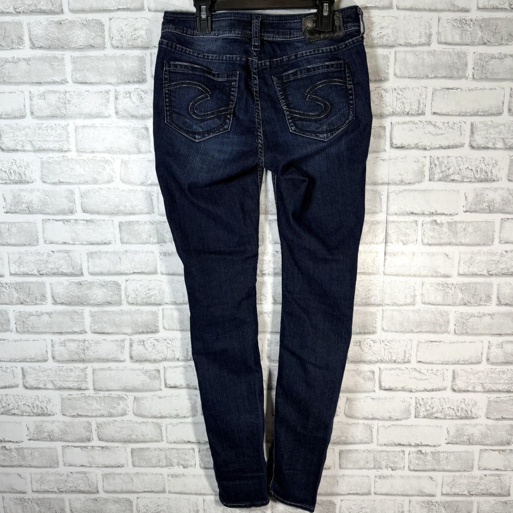 Silver Jeans Co. SILVER JEANS Suki Jogging Jeans Blue Womens Size 27x31 Metal Theme Size 27" / US 4 / IT 40 - 5 Thumbnail