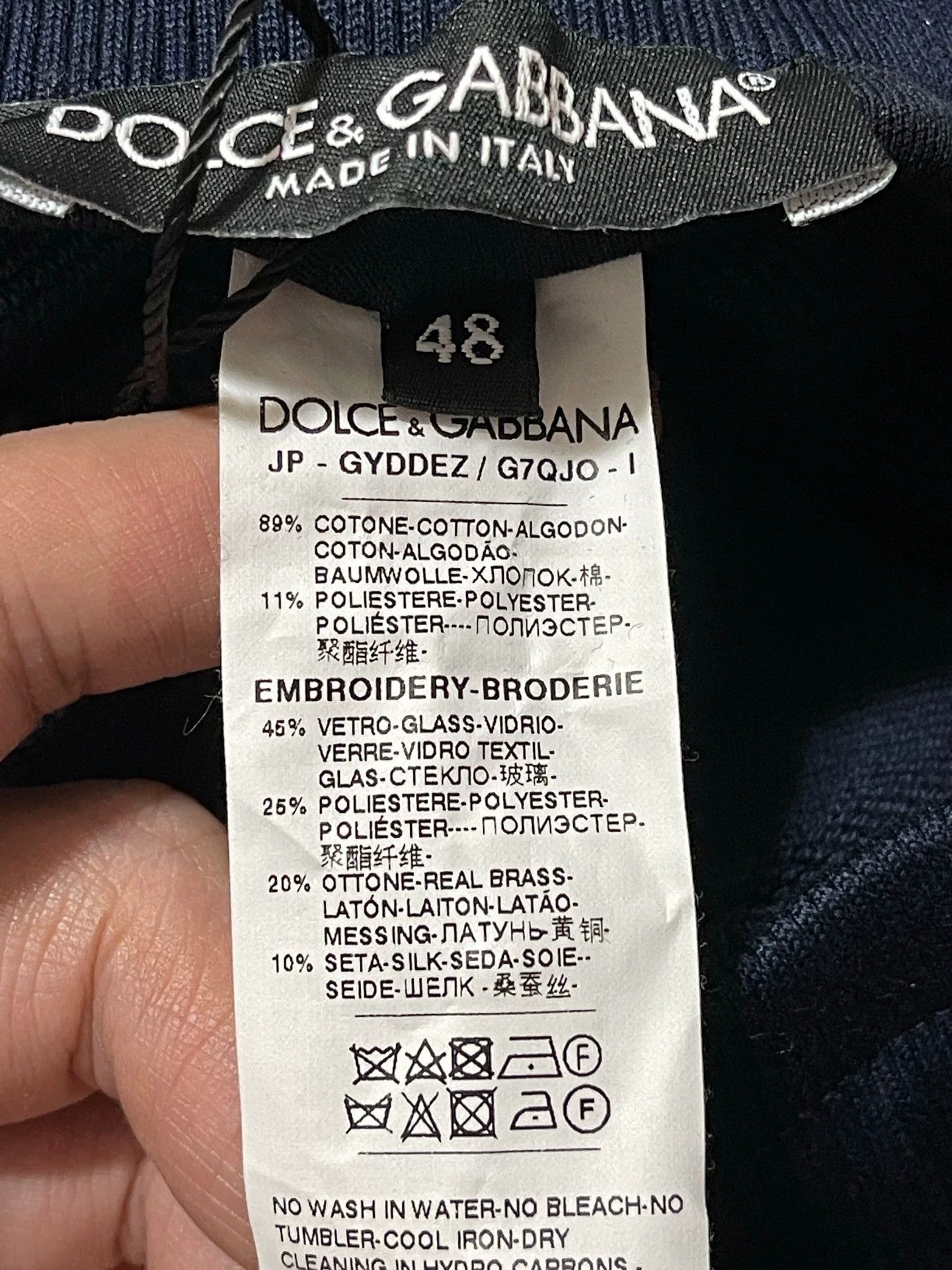 Dolce & Gabbana Dolce&Gabbana Crown Embroidered Sweatpants 48 Size US 32 / EU 48 - 8 Thumbnail