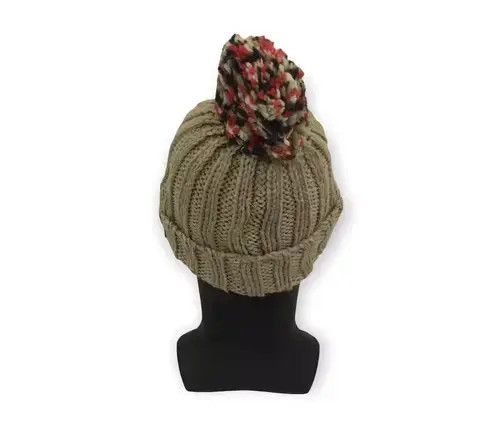 Other Japanese Brand Big Smiley Knit Bobble Beanie Hat Size ONE SIZE - 4 Thumbnail