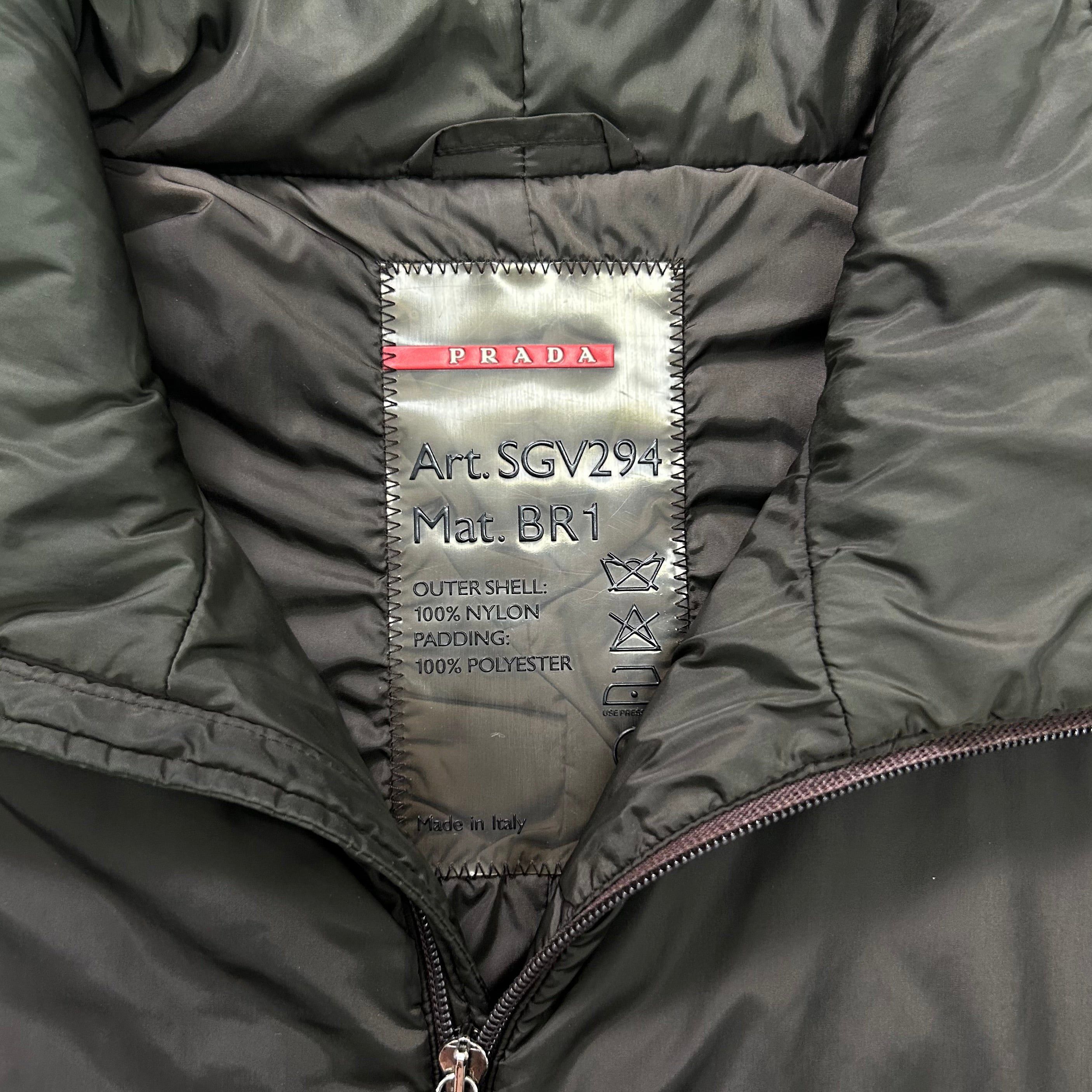 Prada Prada Nylon Green Brown Long Coat Size US L / EU 52-54 / 3 - 5 Thumbnail