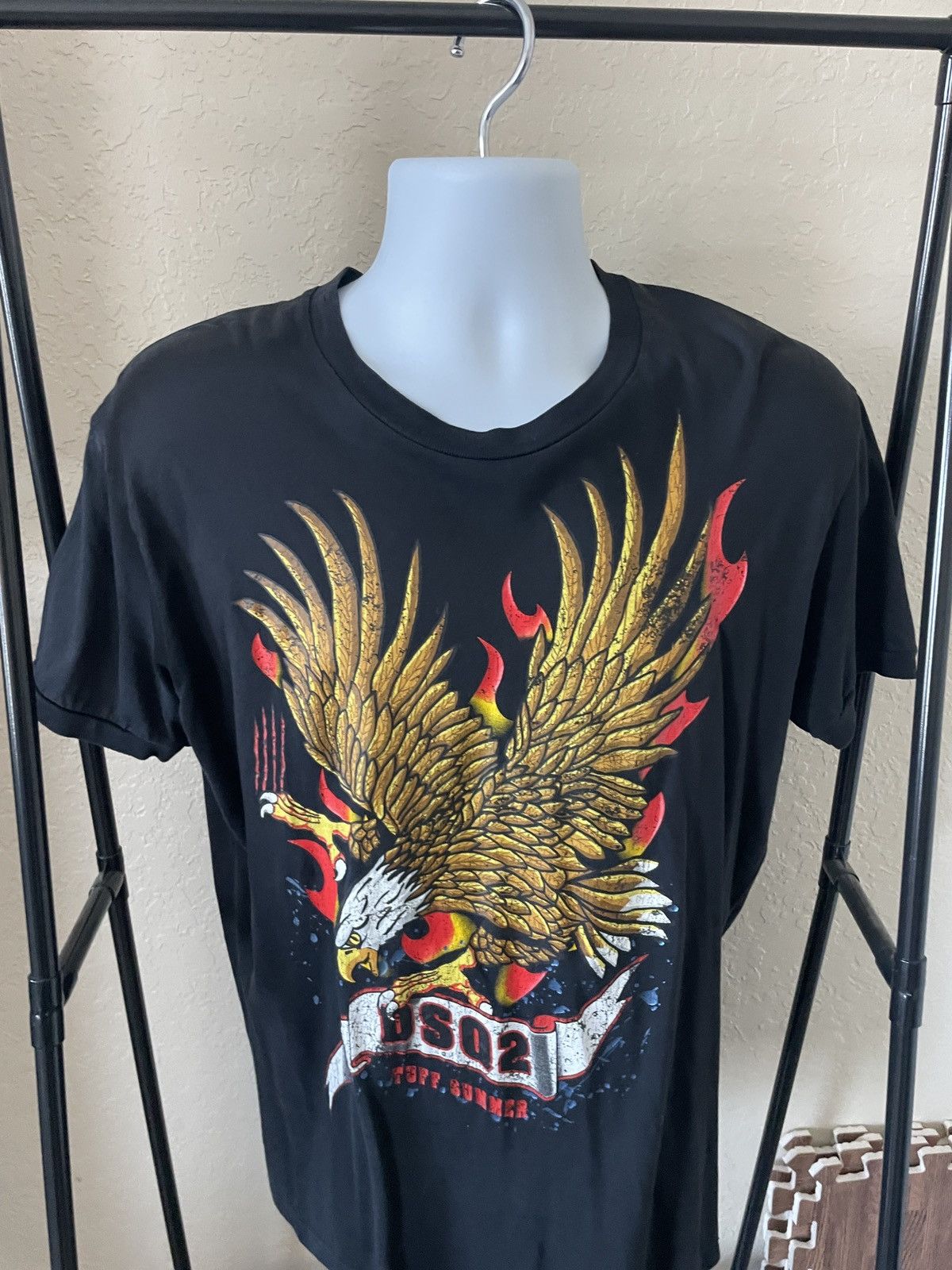 Dsquared2 DSQ2 Tuff Summer Eagle on Fire tee Size US L / EU 52-54 / 3 - 3 Thumbnail