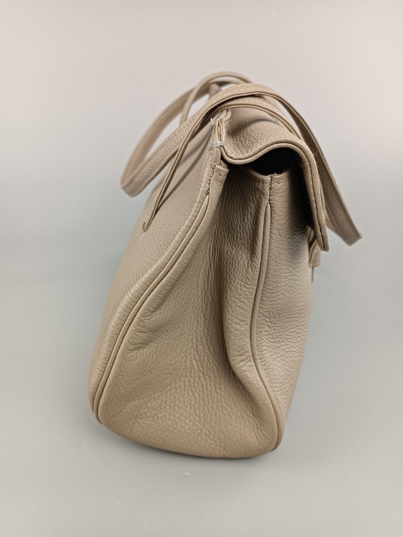 Genuine Leather R.Horn Wien Women's Beige Leather Shoulder Bag Size ONE SIZE - 6 Thumbnail