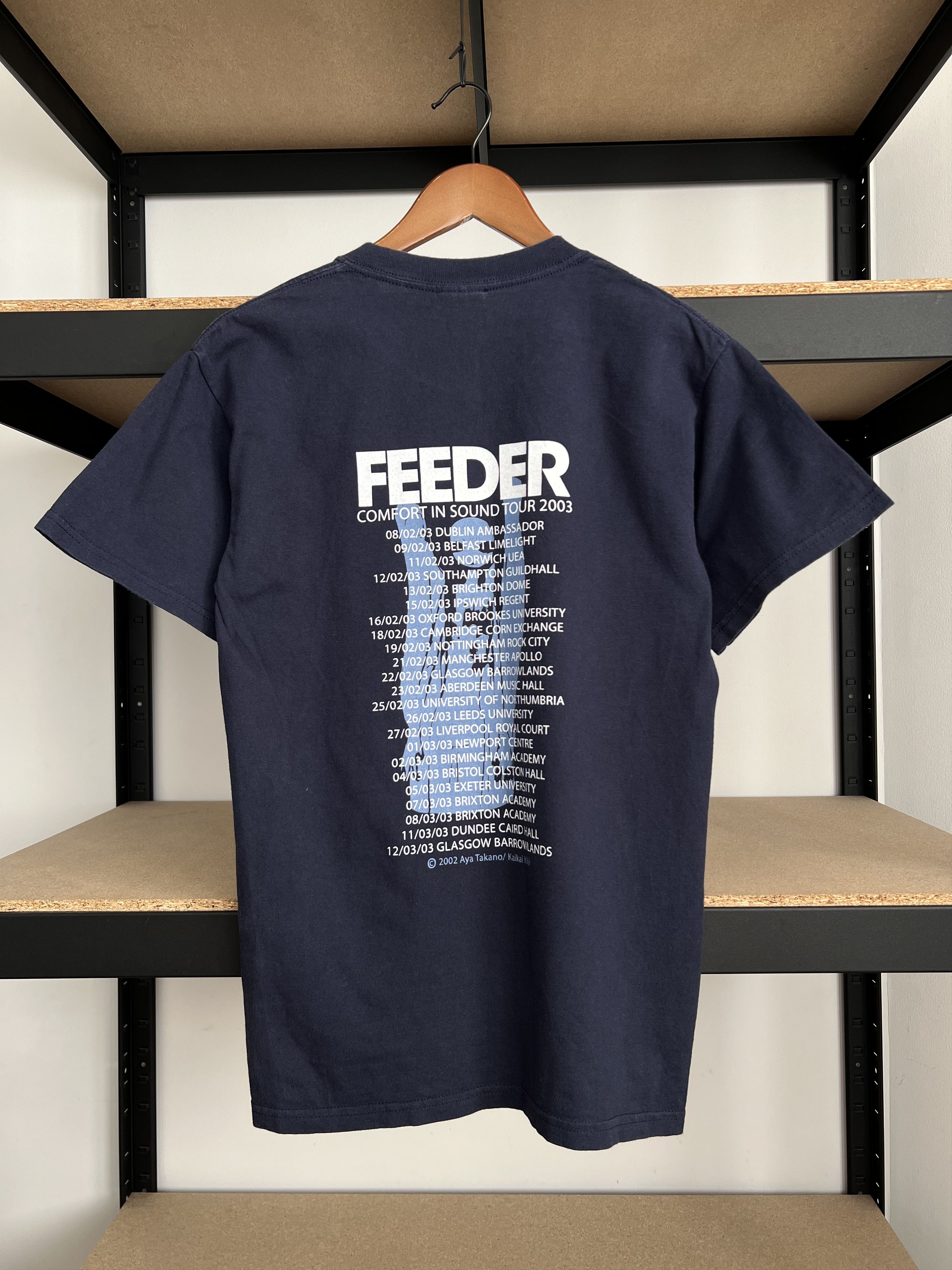 Band Tees Vintage 2002 Feeder Comfort in Sound Tour T-shirt Size US S / EU 44-46 / 1 - 4 Thumbnail
