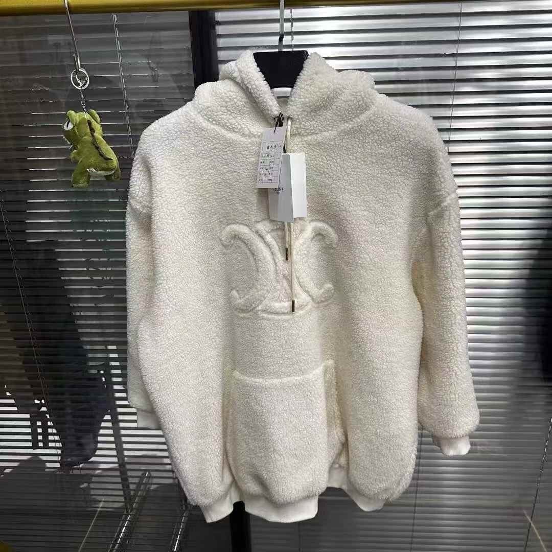 Celine Celine New Triomphe Teddy Hoodie Size M / US 6-8 / IT 42-44 - 1 Thumbnail
