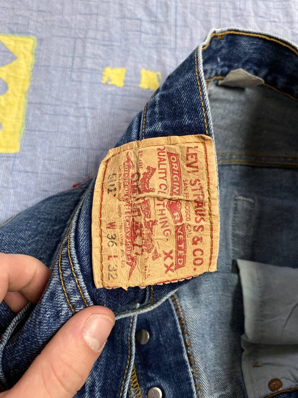 Levi's Vintage Levis 501 Jeans Size US 36 / EU 52 - 16 Thumbnail
