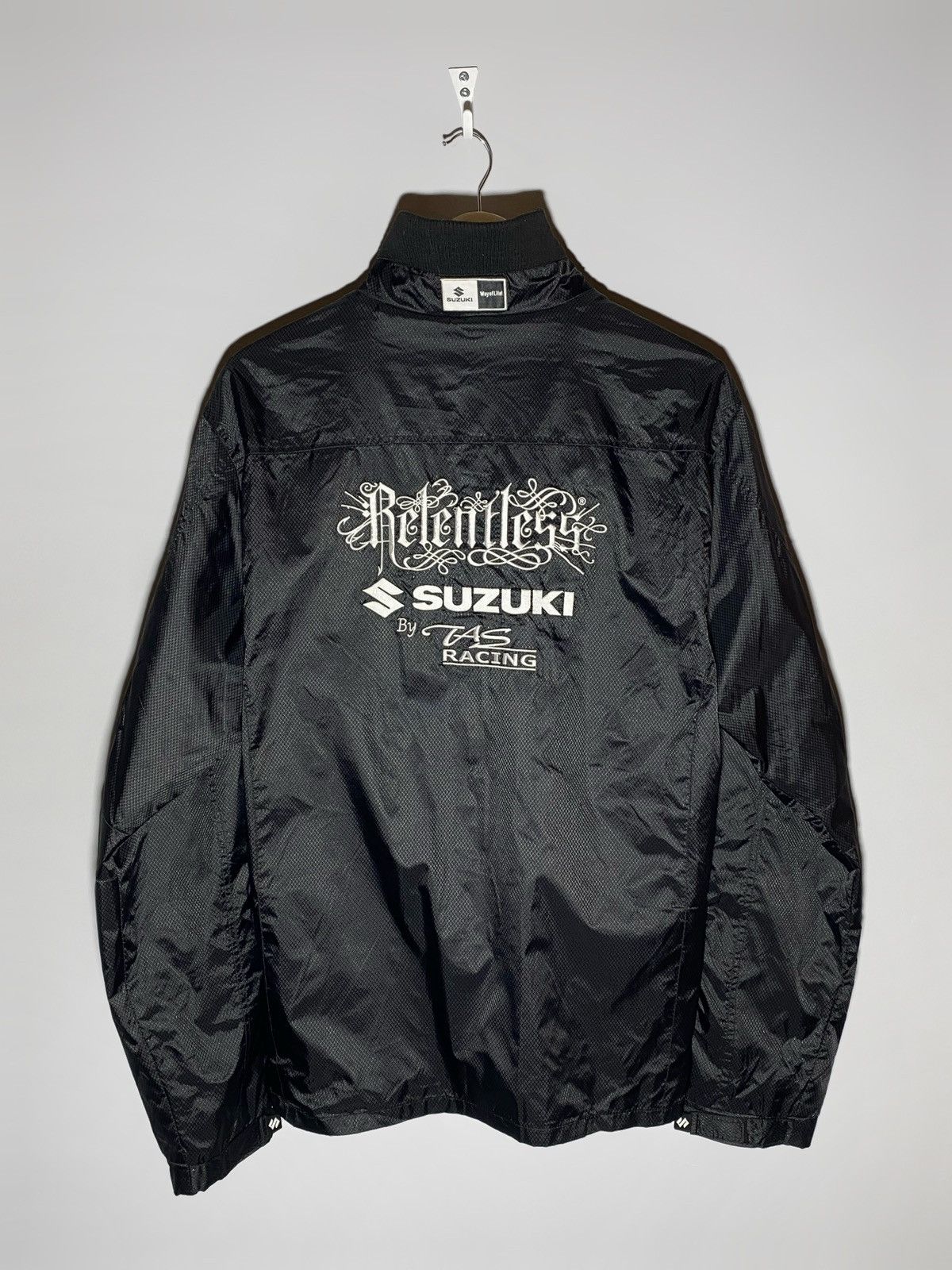 Vintage 🔥RELENTLESS SUZUKI RACING JACKET Y2K BIKER STREET GOTH VIBES Size US L / EU 52-54 / 3 - 2 Thumbnail
