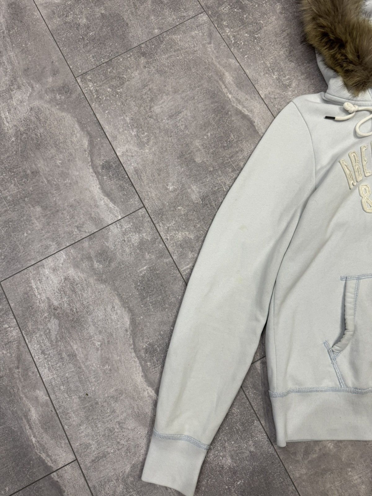 Abercrombie & Fitch Vintage Abercrombie & Fitch Fur Zip Hoodie Y2K Size US M / EU 48-50 / 2 - 2 Thumbnail
