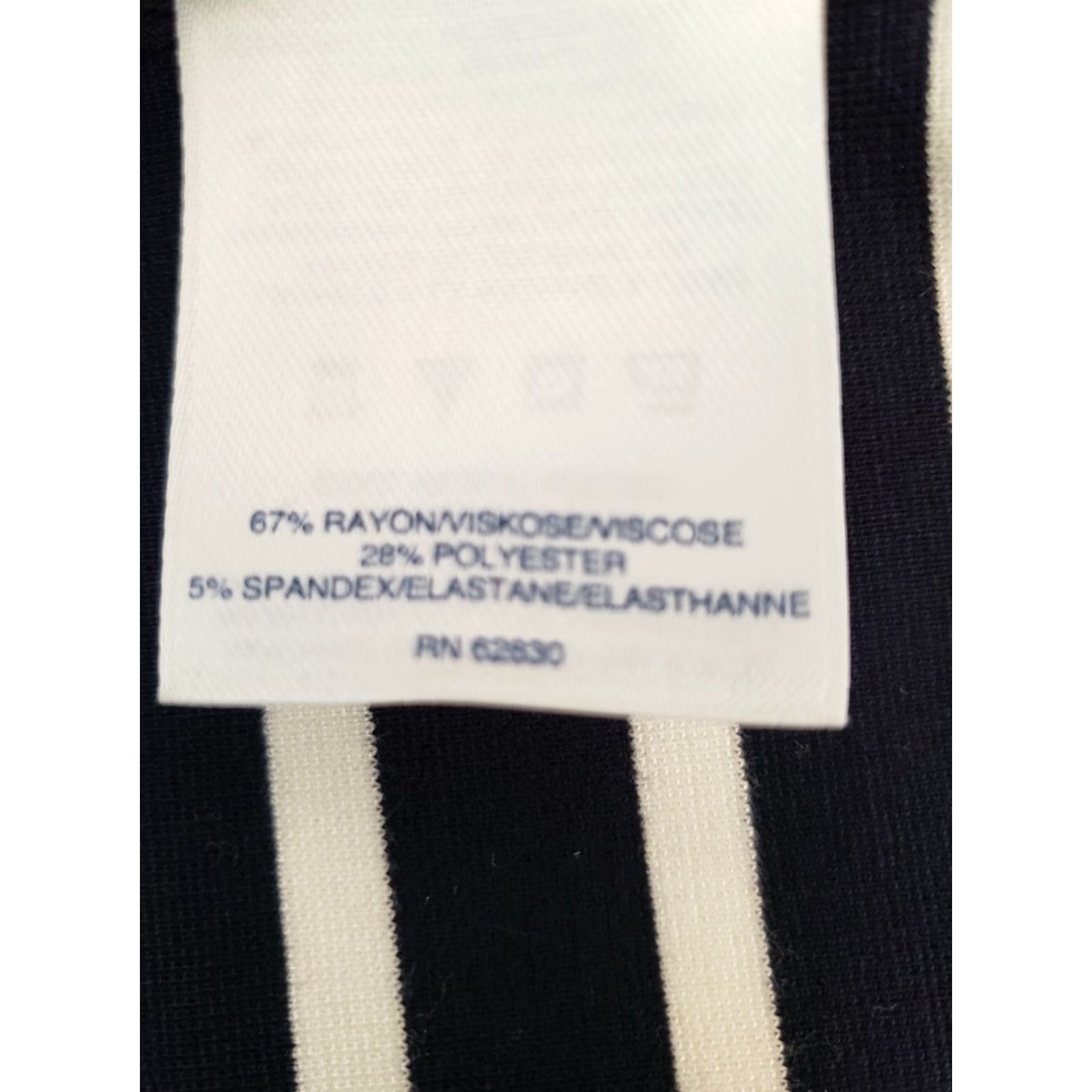 Lands' End Lands’ End Dress Navy White Stripe 3/4 Sleeve Boat Neck Shift Knee Length Pockets Sz 4 Womens Size S / US 4 / IT 40 - 6 Thumbnail