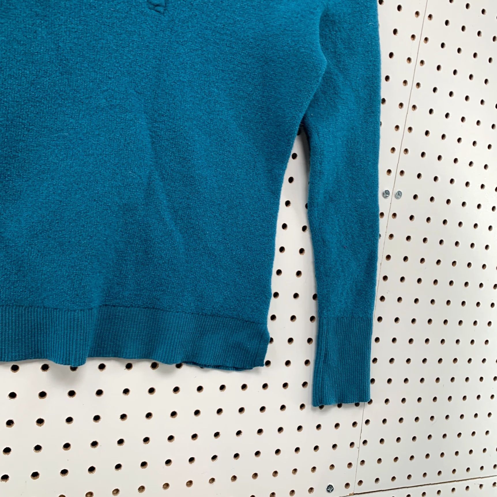Vintage Wicked Wool Henley Top Shirt Womens Medium Teal Long Sleeve Wool Knit Size M / US 6-8 / IT 42-44 - 6 Thumbnail