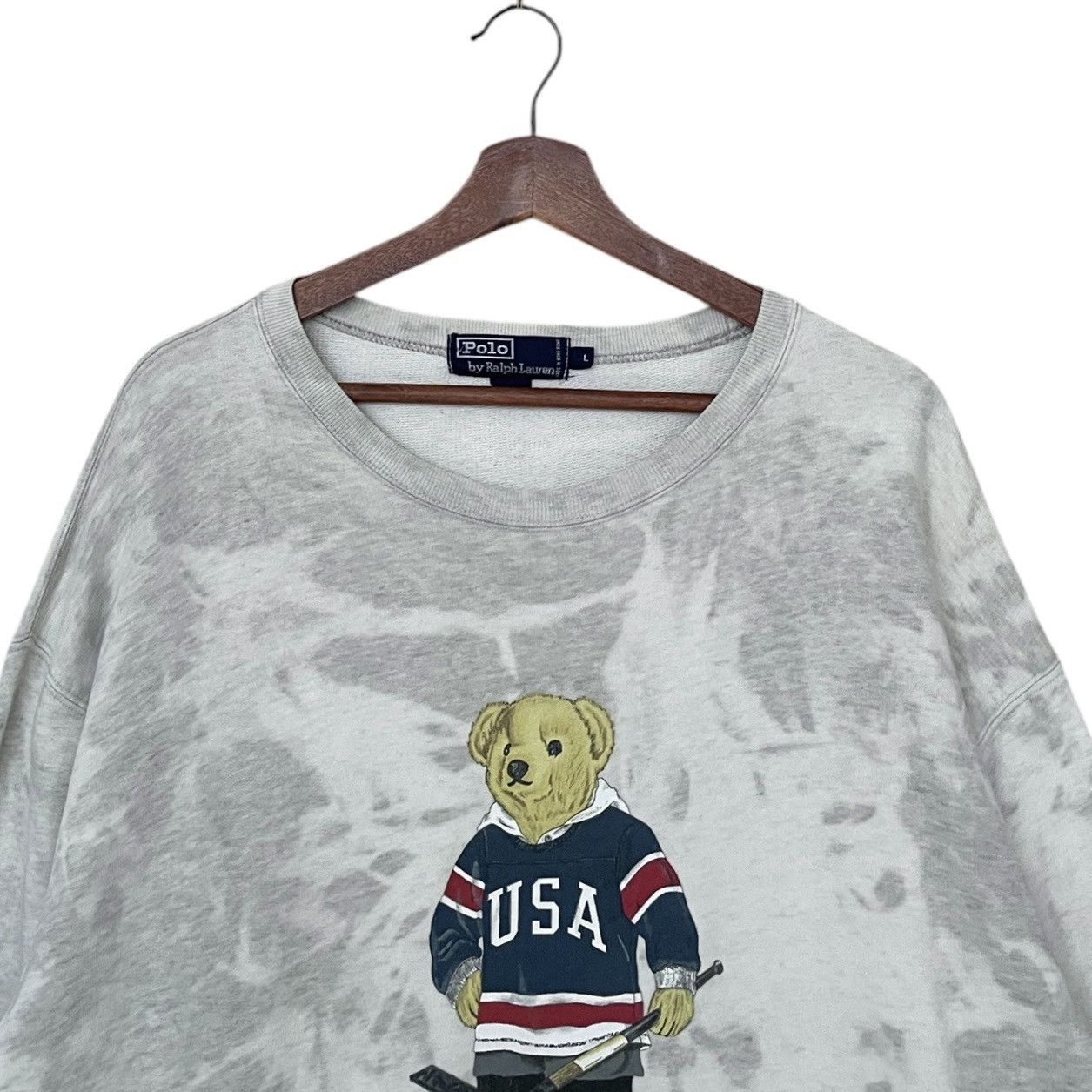 Polo Ralph Lauren Vintage Brand Polo Bear Ralph Lauren Sweatshirt 1990s Size US L / EU 52-54 / 3 - 7 Thumbnail