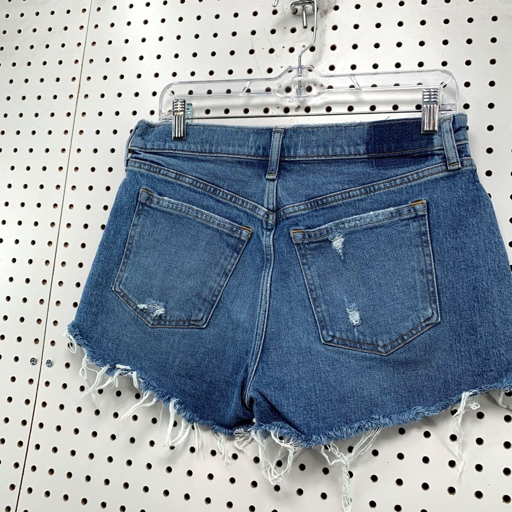 Abercrombie & Fitch Abercrombie & Fitch Denim Shorts Womens 31x2 Blue Mom Short Mid Rise DIstress 8 XS? Size 30" / US 8 / IT 44 - 7 Thumbnail
