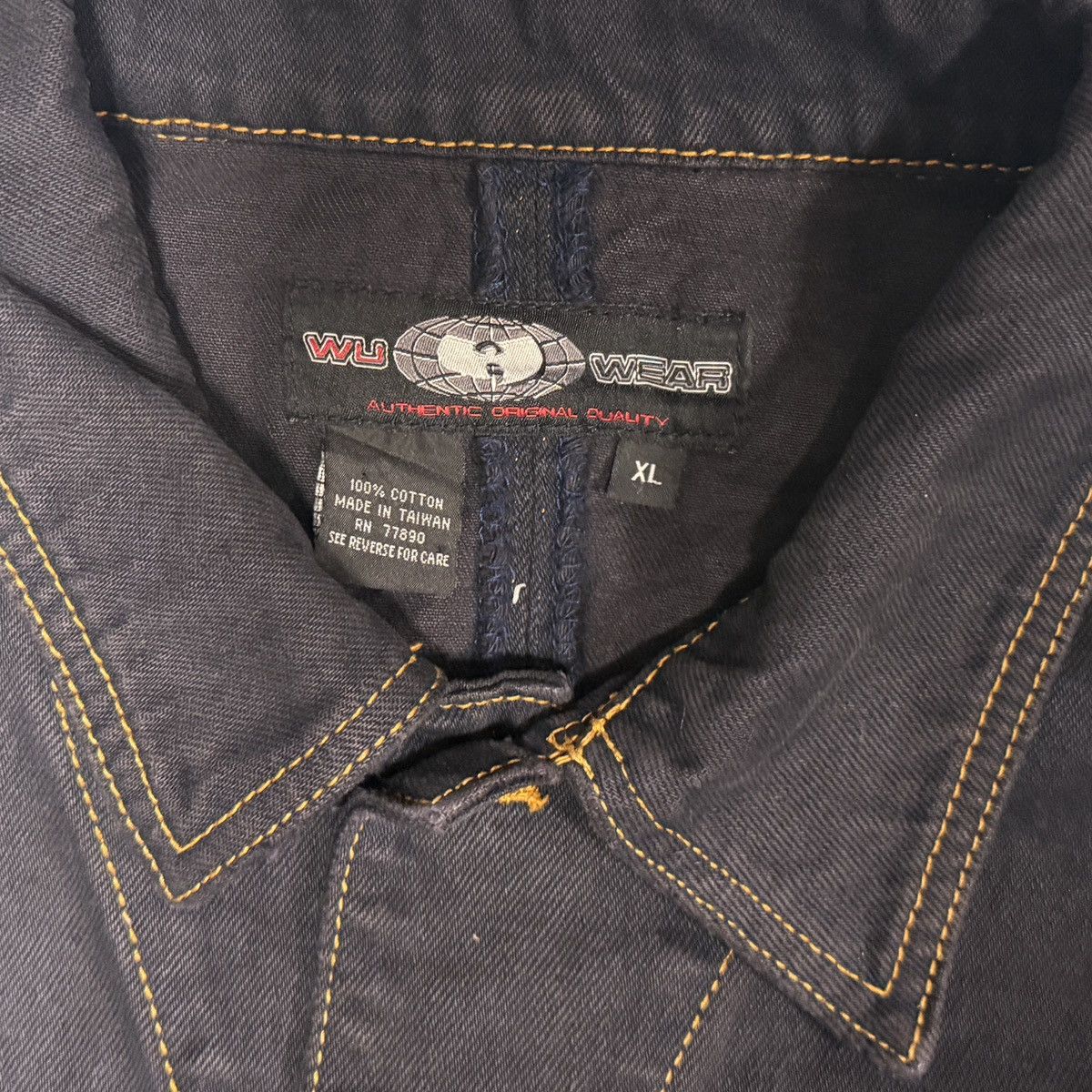 Wu-Tang Clan Vintage WU WEAR Dark Denim Jacket - Wu Tang Clan Archive Size US XL / EU 56 / 4 - 5 Thumbnail