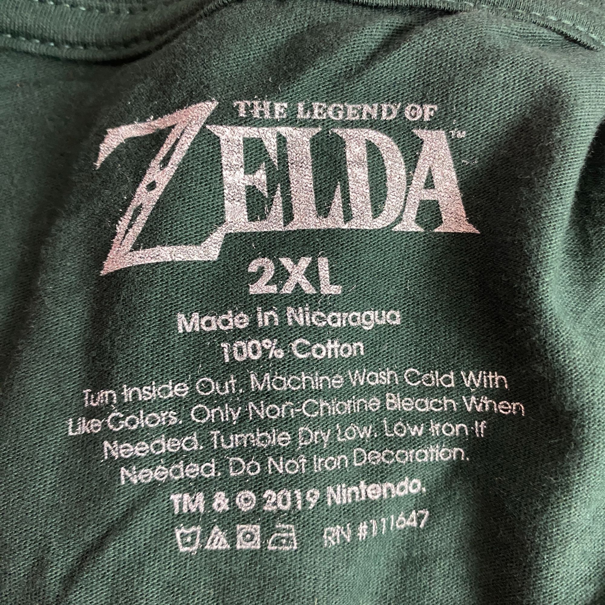 Nintendo The Legend Of Zelda Hyrule Shield graphic Design T-Shirt 2XL Size US XXL / EU 58 / 5 - 4 Thumbnail