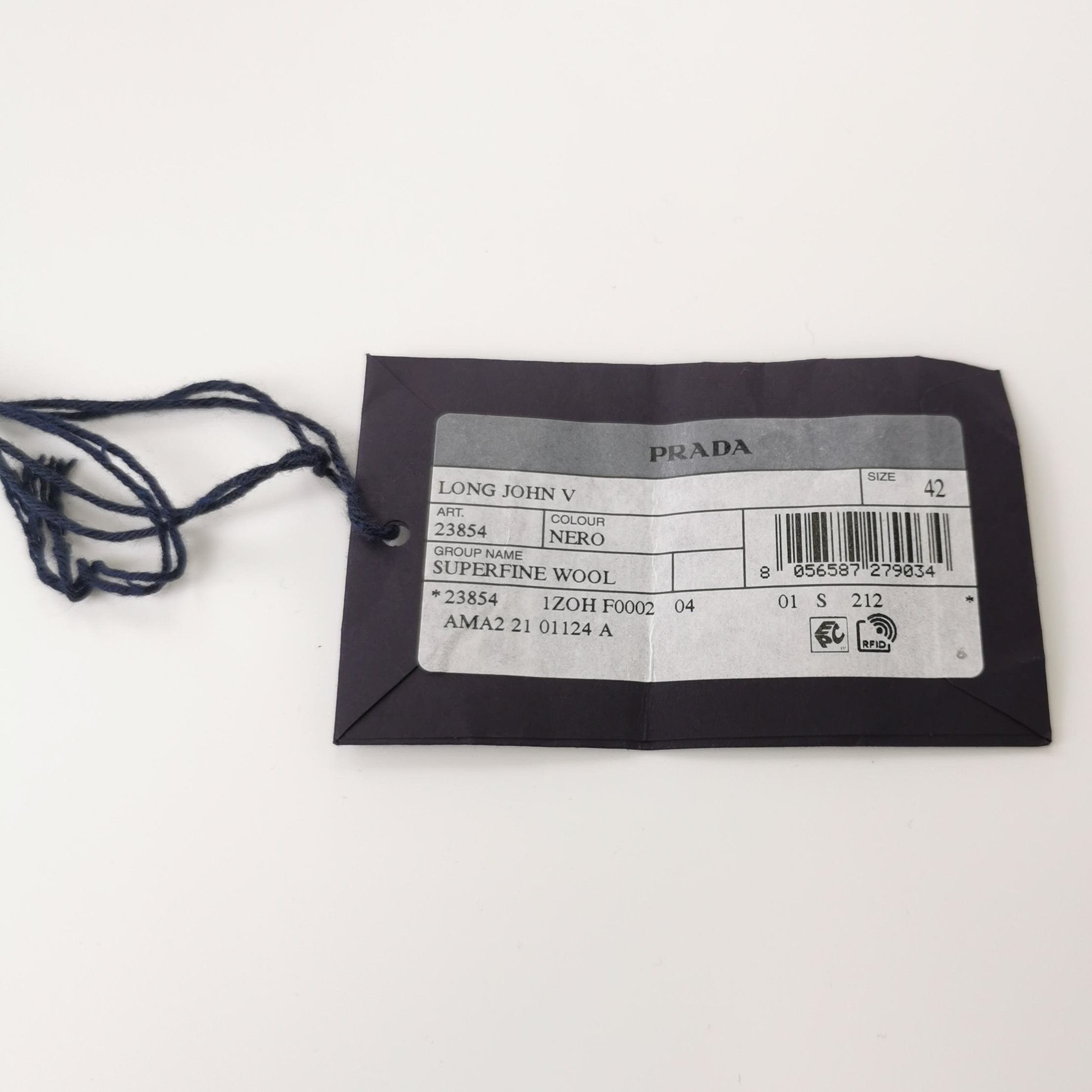 Prada Prada Black Wool Blend V. Size L / US 10 / IT 46 - 4 Thumbnail