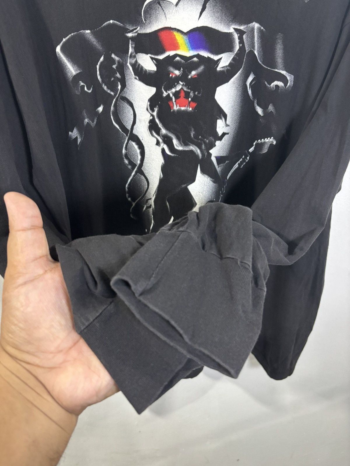 Band Tees × Vintage Vintage 90’s Ritchie Blackmore Longsleeve Tshirt Size US L / EU 52-54 / 3 - 5 Thumbnail
