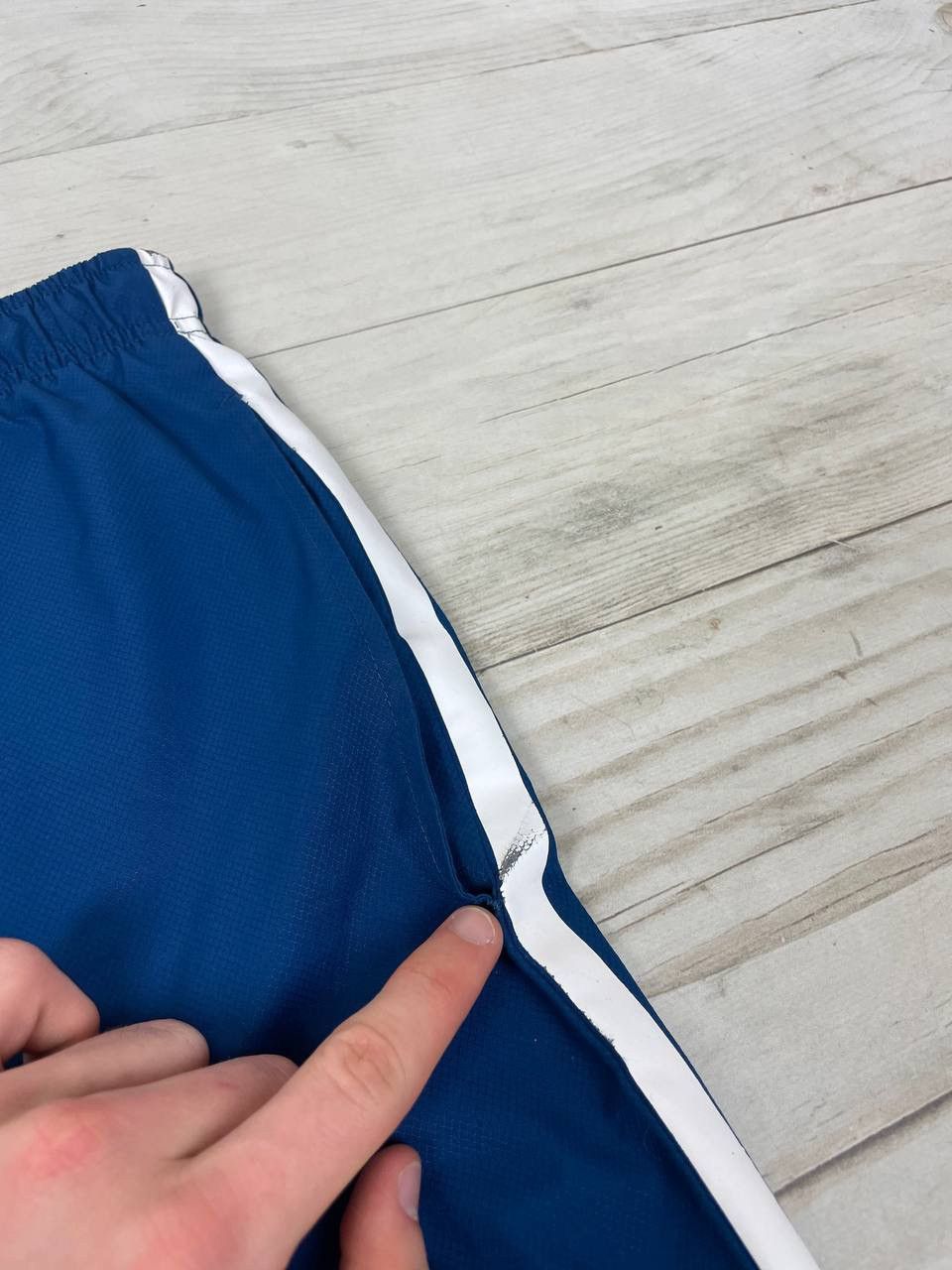 Lacoste Lacoste Nylon Track Pants Logo Striped Blue Y2K Size US 28 / EU 44 - 12 Thumbnail