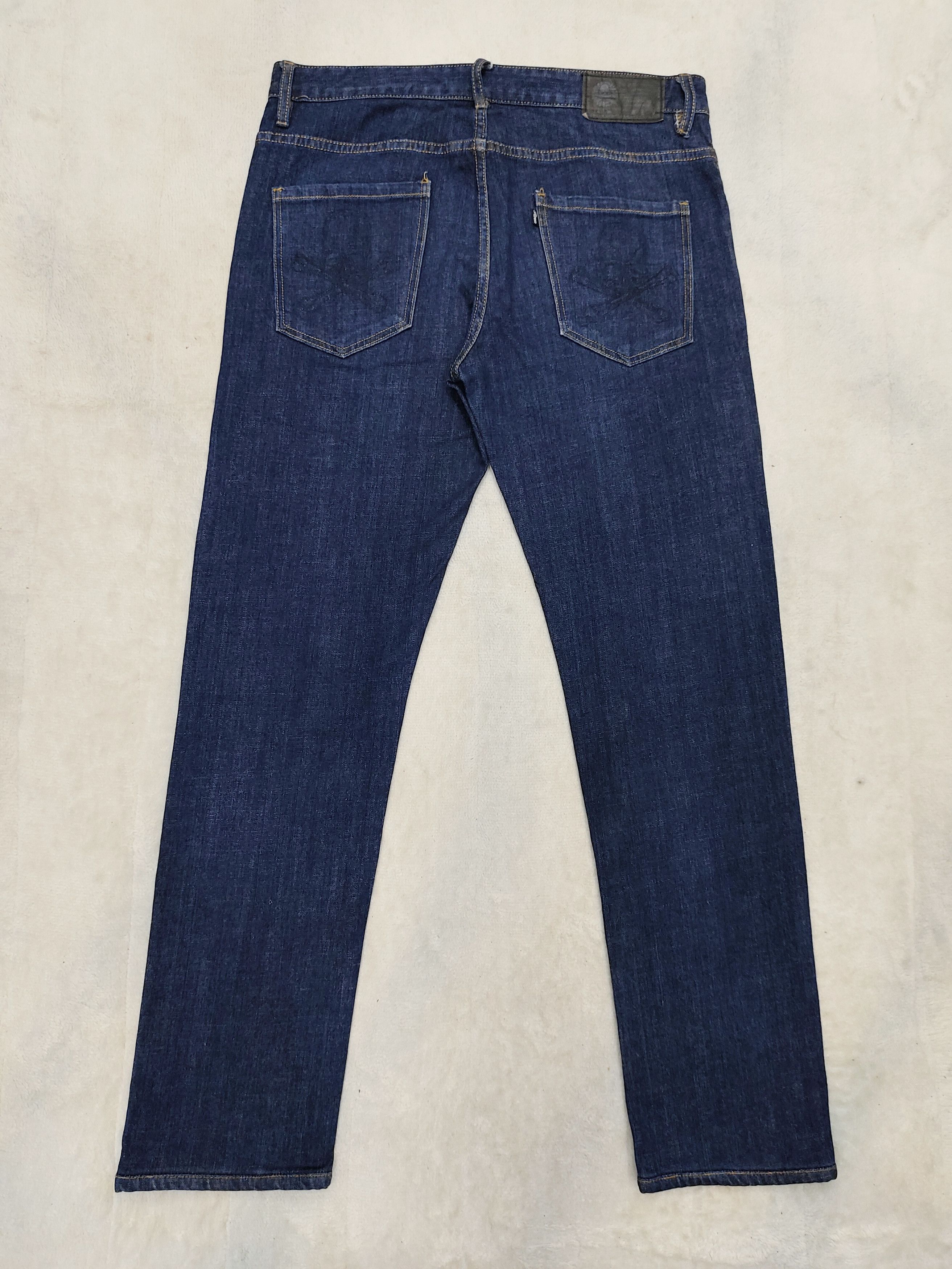 Roen 00s Roen- Rock Archive Swarovski Skull Crossbone Slim Jeans Size US 34 / EU 50 - 7 Thumbnail