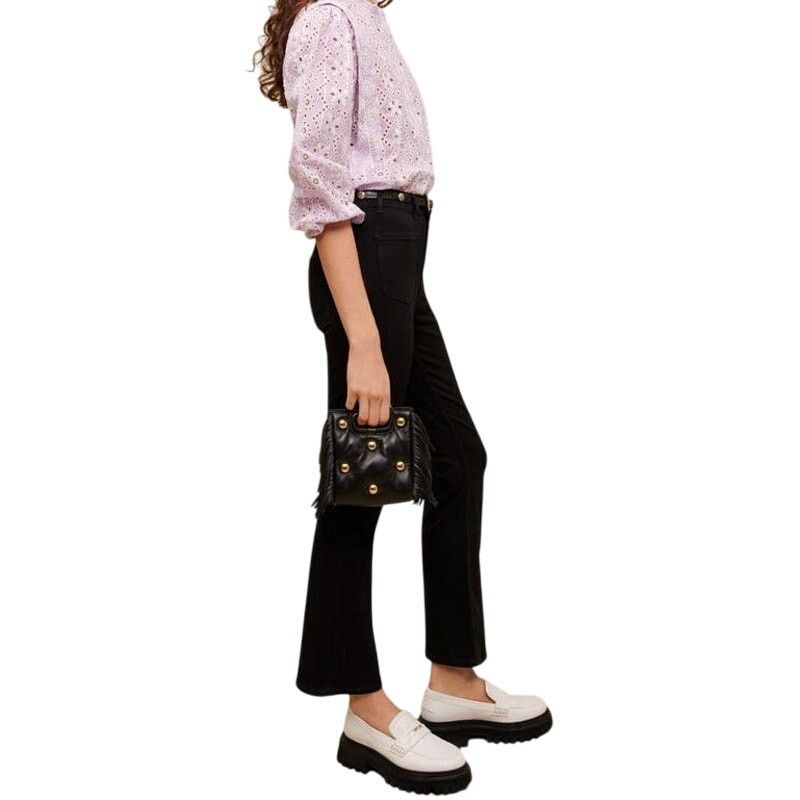 Maje MAJE Passion Double Pocket Black Jeans Cropped | Size 28 Size 28" / US 6 / IT 42 - 4 Thumbnail