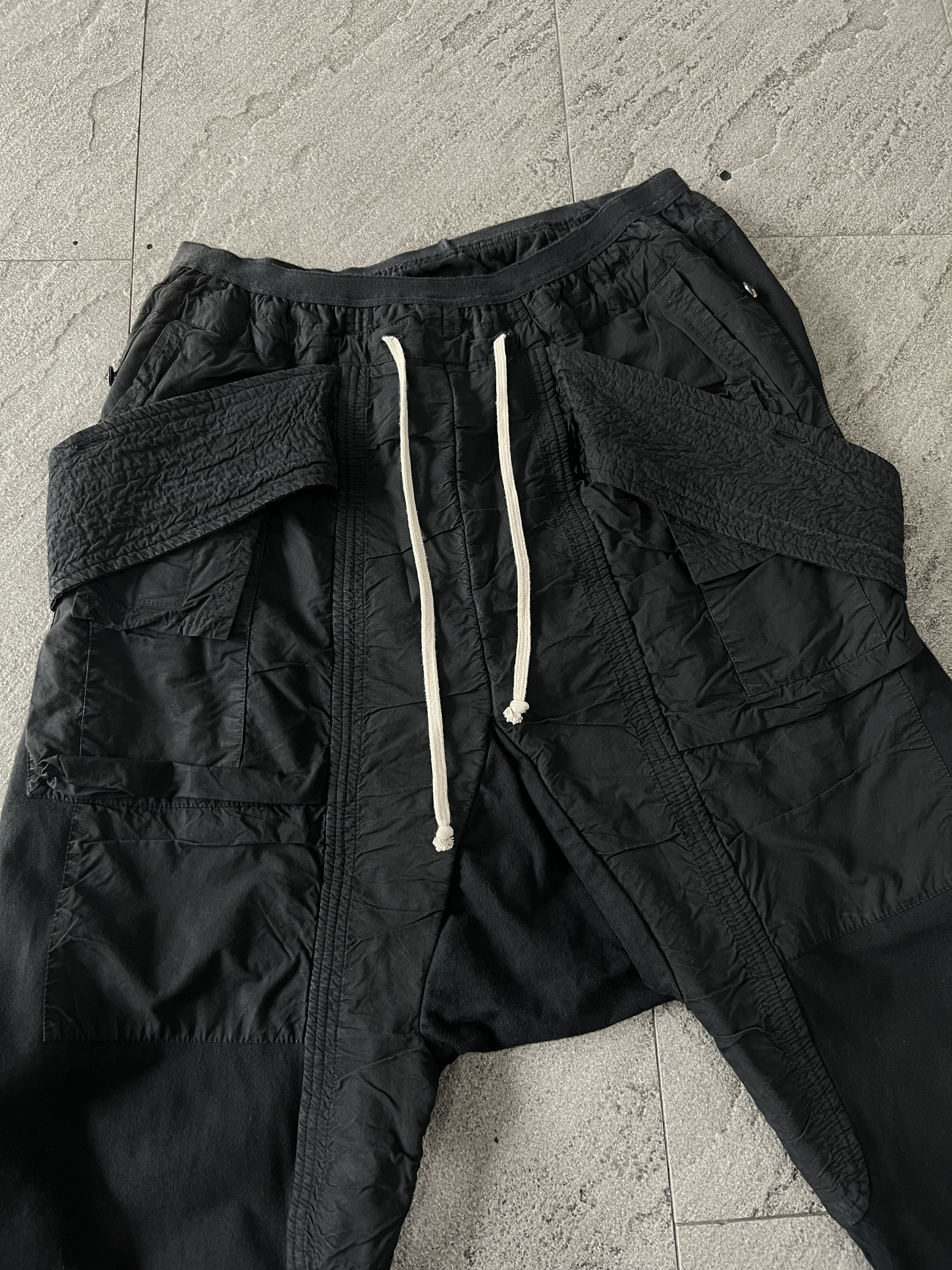 Rick Owens Drkshdw Rick Owens DRKSHDW Creatch Cargo Pants Black Size US 28 / EU 44 - 3 Thumbnail