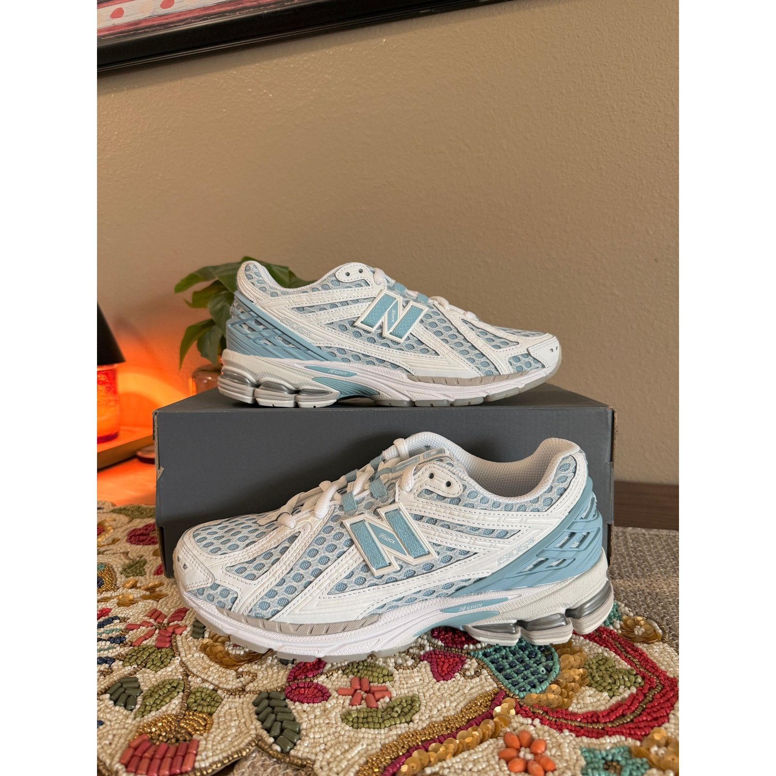 New Balance New Balance 1906R White Blue Chrome Grey Matter 2002R Agate Size US 8 / EU 41 - 1 Thumbnail