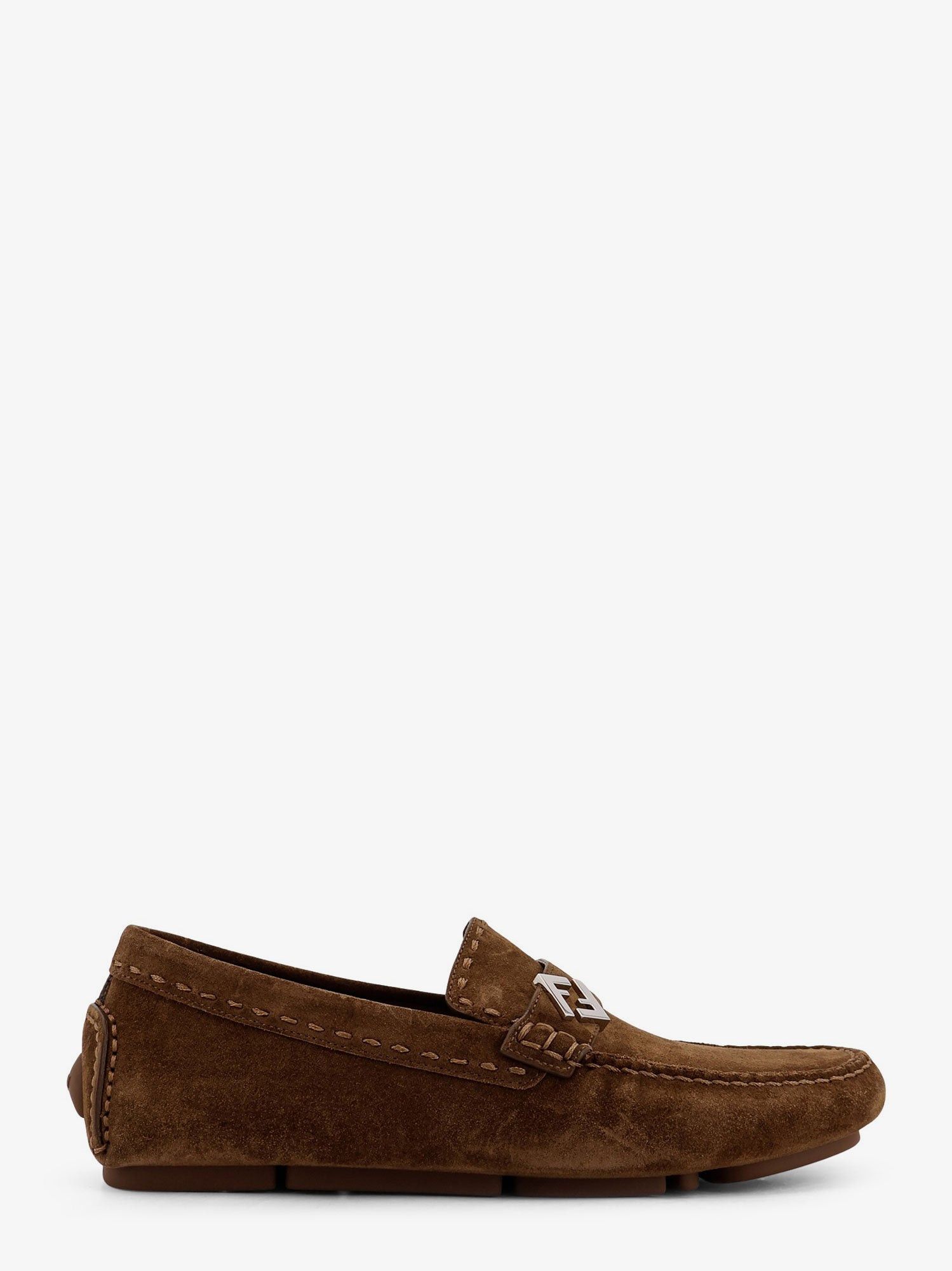 【関税&送料込】Fendi Cappuccino Leather Fendi Feel Slippers Fendi Feel Fabric Brown | Fendi