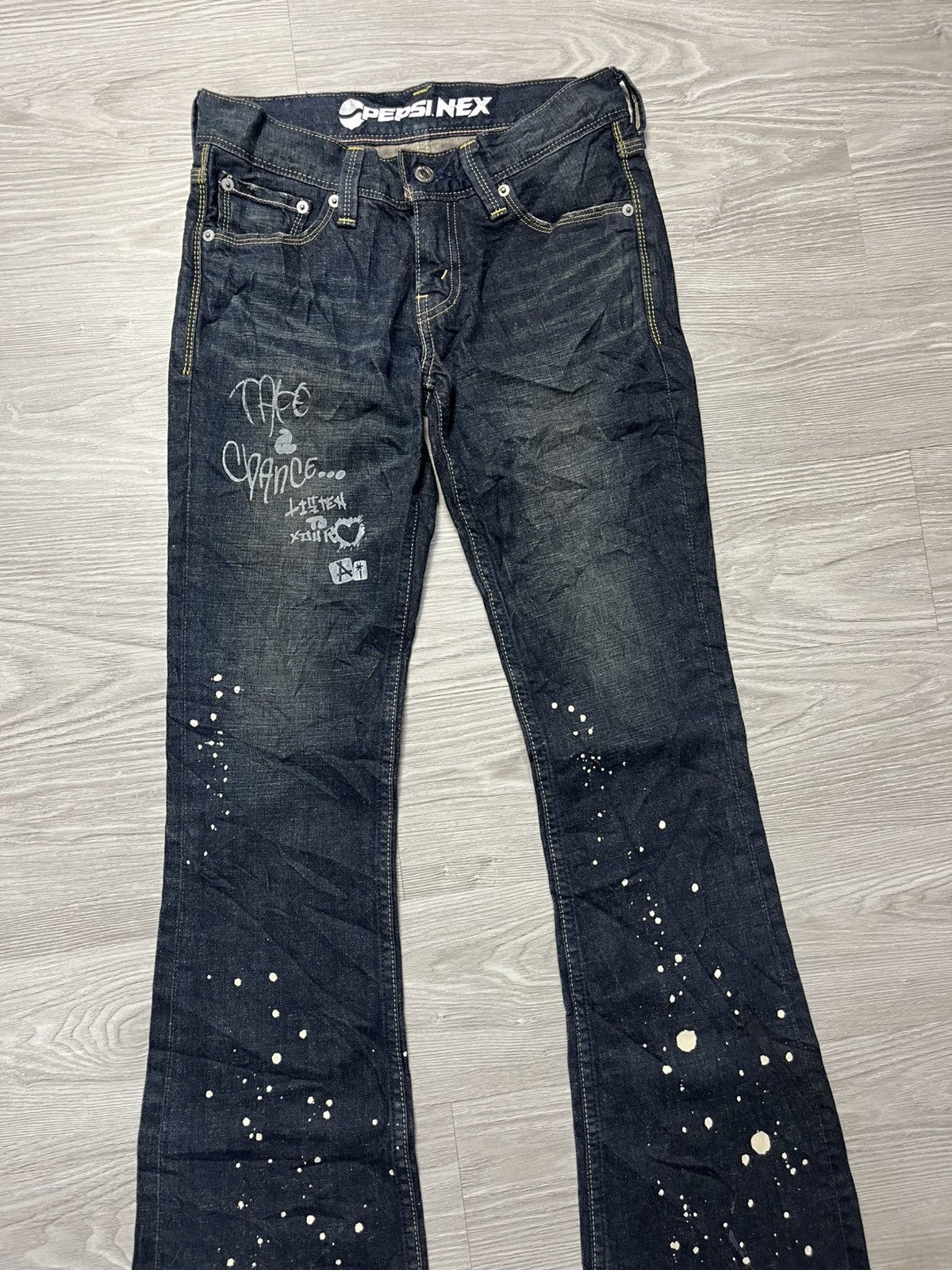 Levi's Levis 507 X Pepsi Nex Bootcut Jeans Size 28" / US 6 / IT 42 - 3 Thumbnail