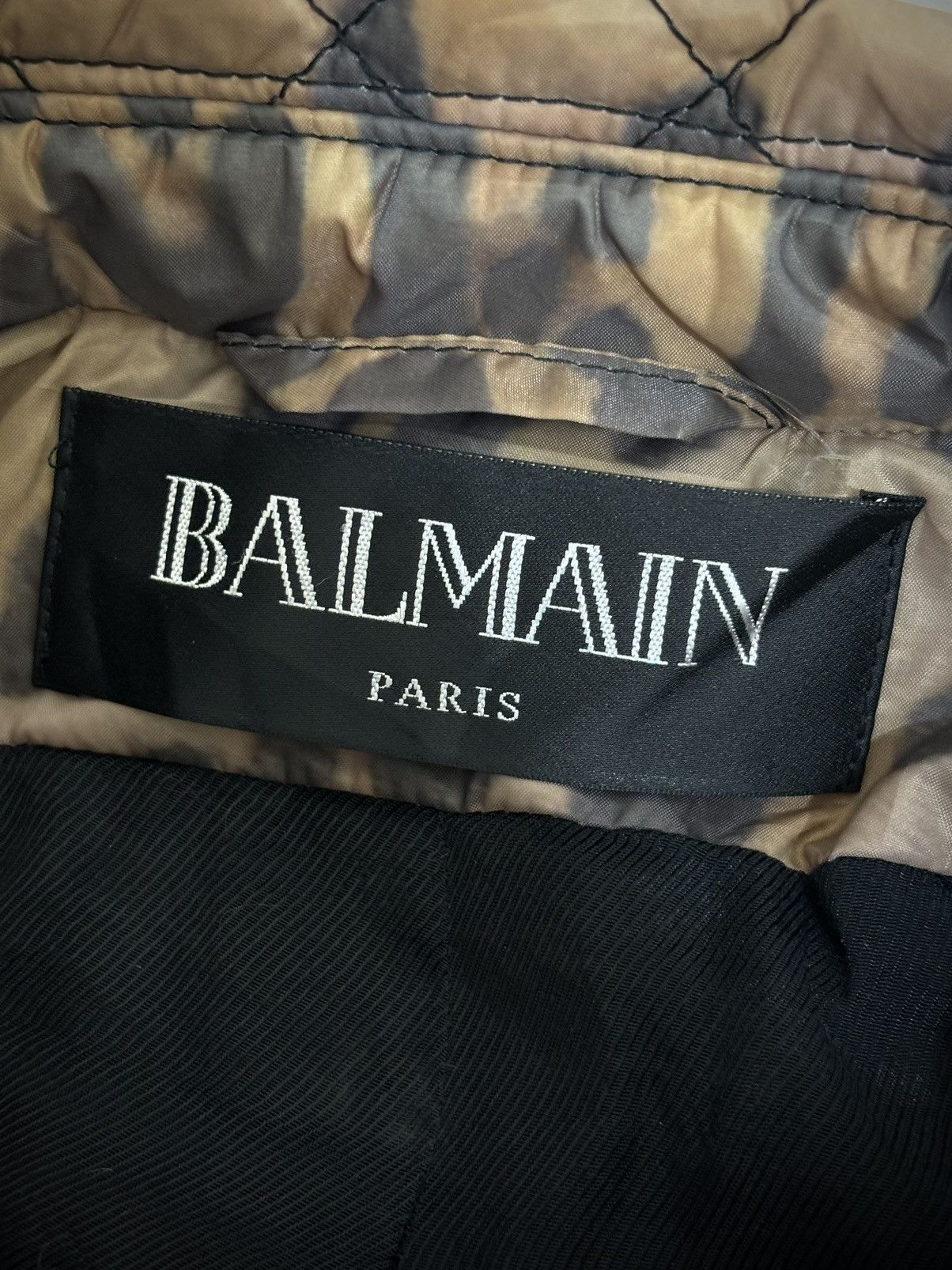 Balmain Balmain Paris - Leopard Print Nylon Quilted Biker Jacket Size XS / US 0-2 / IT 36-38 - 8 Thumbnail