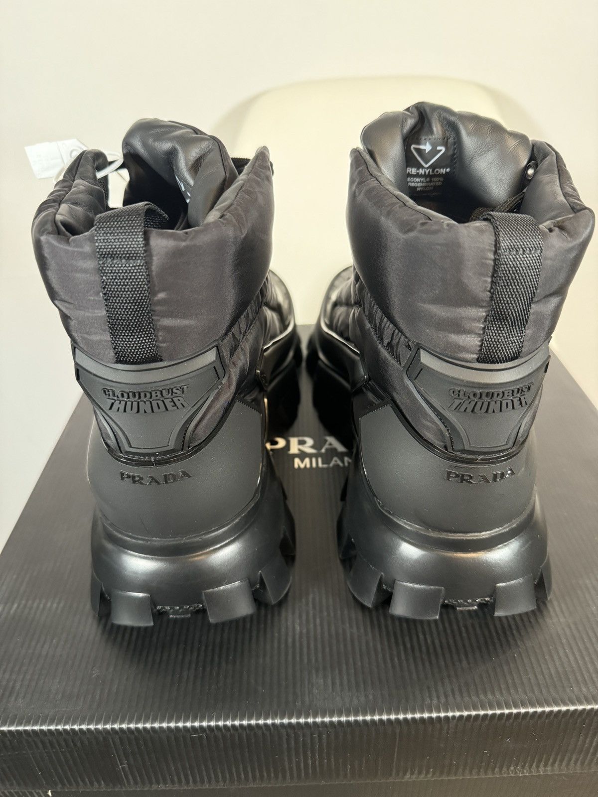 Designer × Prada Prada Men’s Black Cloudbust Thunder High Top Size US 11.5 / EU 44-45 - 9 Thumbnail