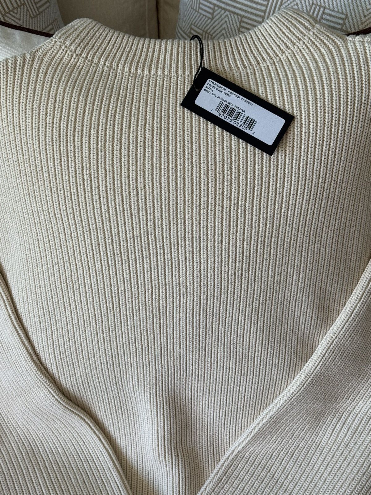 R13 R13 Mock Turtle Neck Long Sleeve Pullover New w/ Tags Size US L / EU 52-54 / 3 - 3 Thumbnail