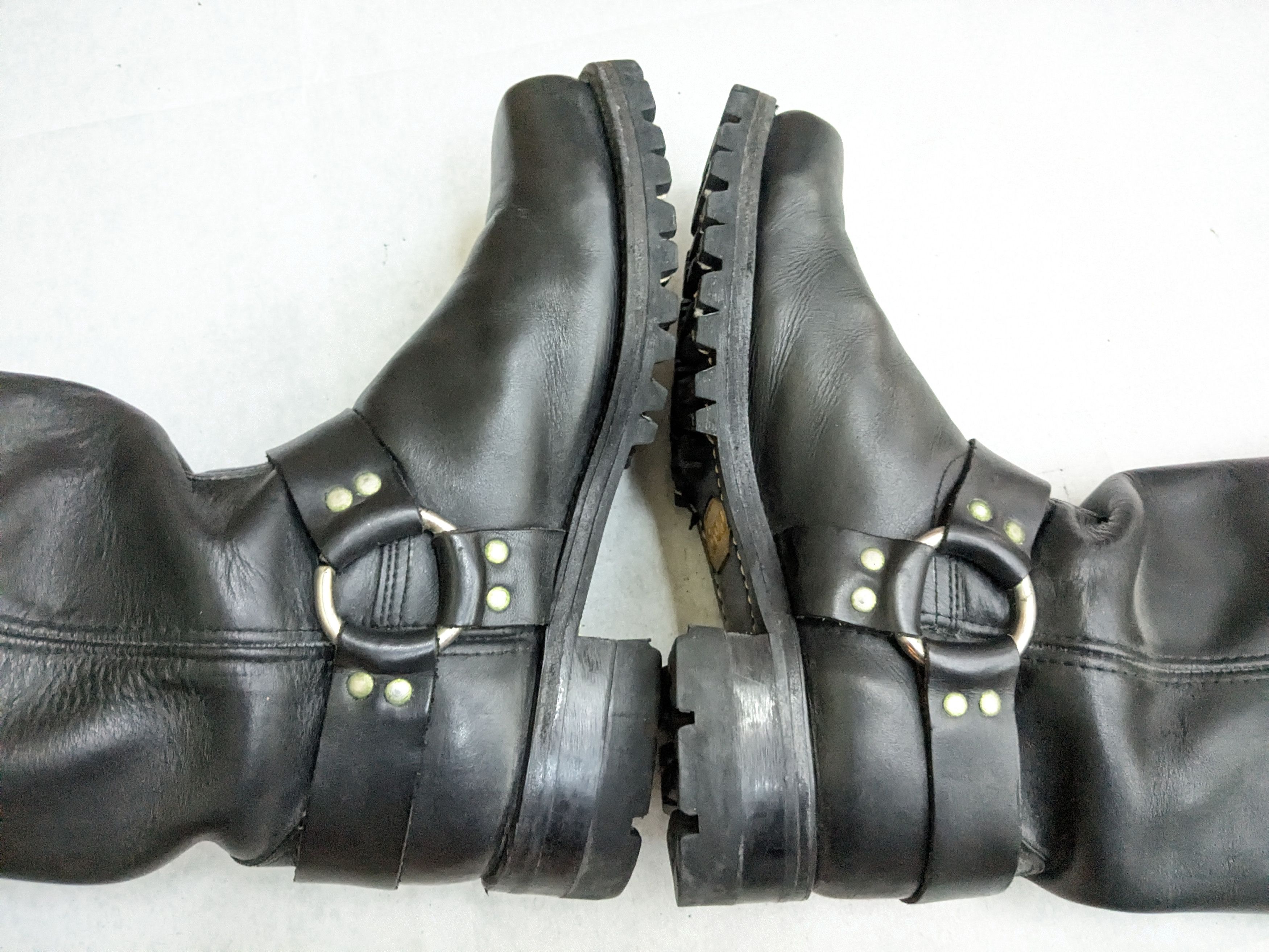 Frye Frye Harness Boots Black Leather 10.5 M Vibram Size US 10.5 / EU 43-44 - 12 Thumbnail