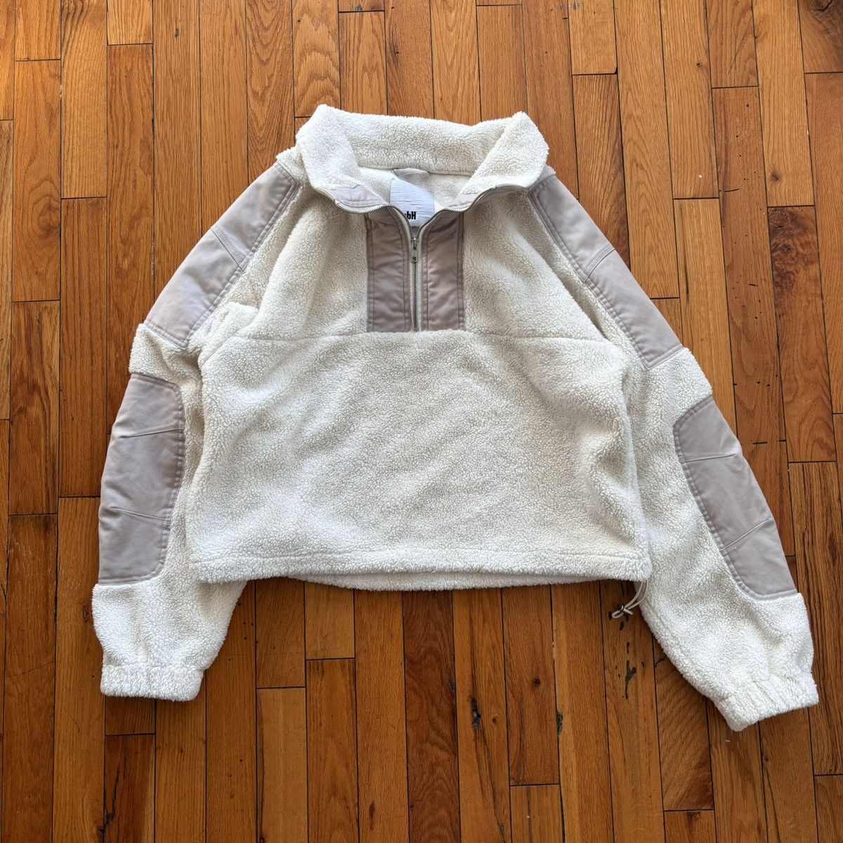 image of Gmbh Ss18 Half Zip Mathis Fleece in Cream, Men's (Size Medium)