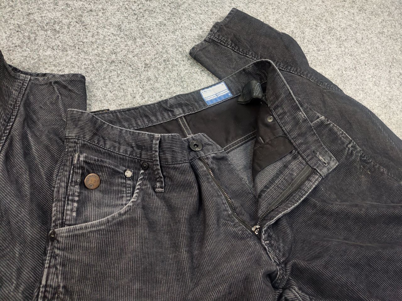 G-Star Vintage G Star Raw Arc 3D Loose Tapered Corduroy Black Pants Size US 30 / EU 46 - 9 Thumbnail