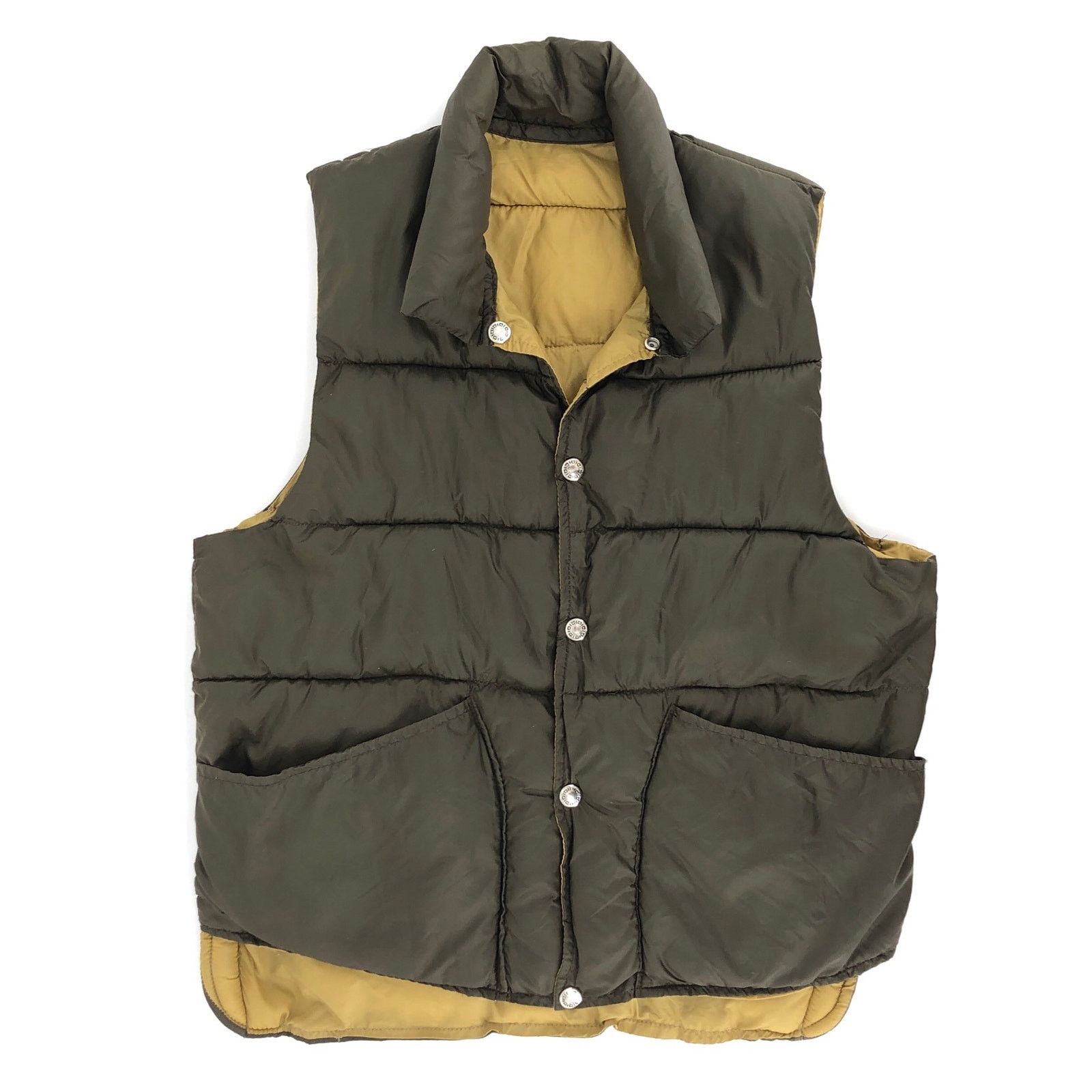 Vintage 80s reversible puffer vest quilted two tone 1980s vintage Size US S / EU 44-46 / 1 - 3 Thumbnail