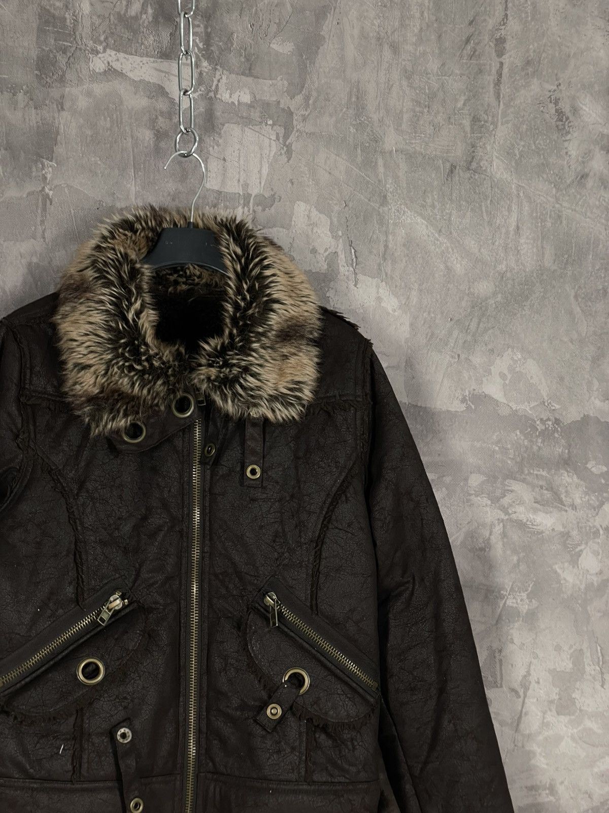 Beauty Beast × If Six Was Nine × Vintage VINTAGE BOMBER JACKET MIL TEC STYLE FAUX FUR Size M / US 6-8 / IT 42-44 - 4 Thumbnail