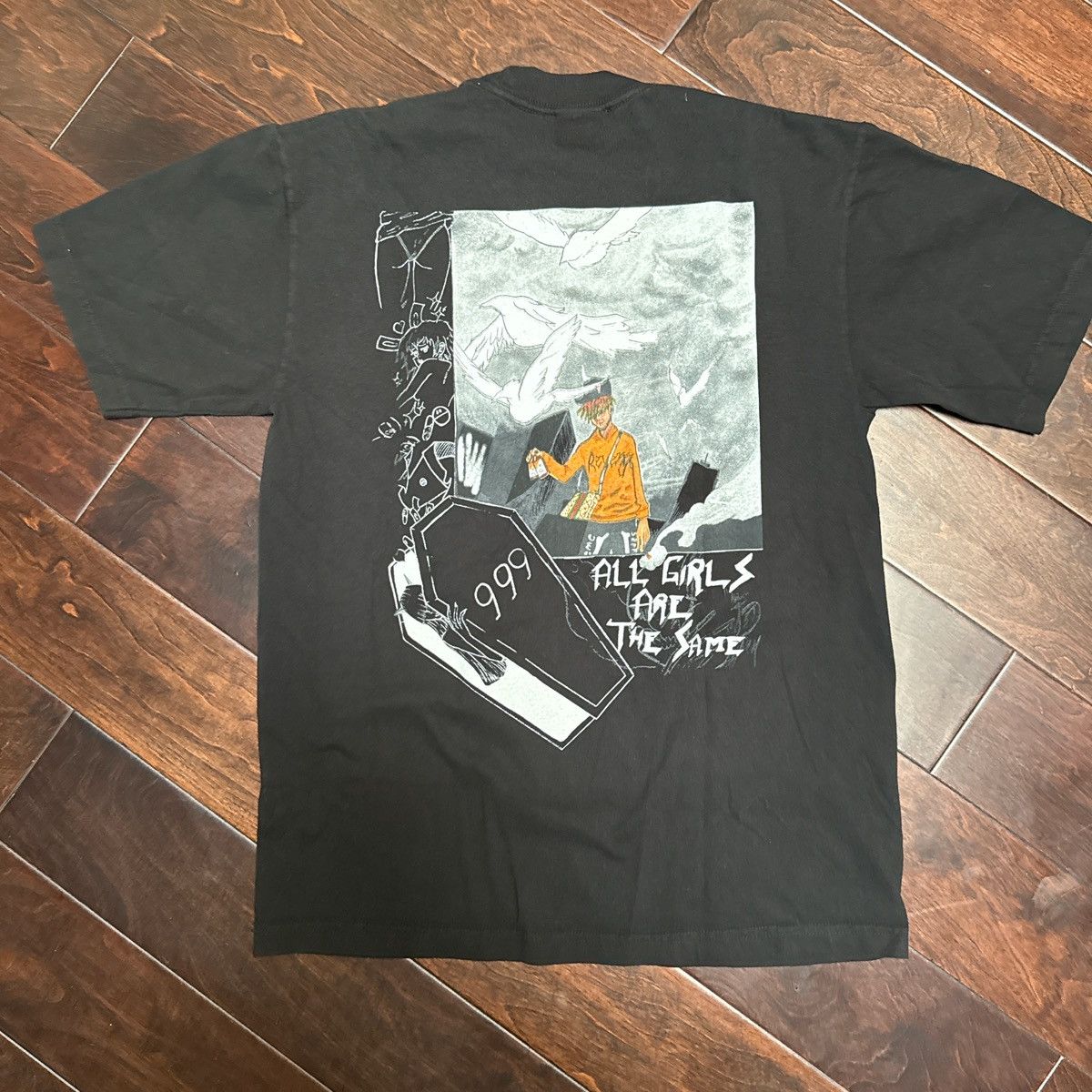 Revenge REVENGE Black Graphic Tee Size US M / EU 48-50 / 2 - 2 Thumbnail