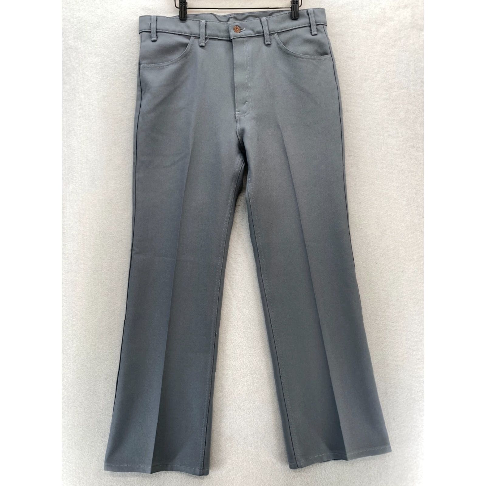 Levi's VINTAGE Levi's Action Slacks Pants Mens 36x30 Gray Dacron Polyester 1998 USA Size US 36 / EU 52 - 2 Thumbnail