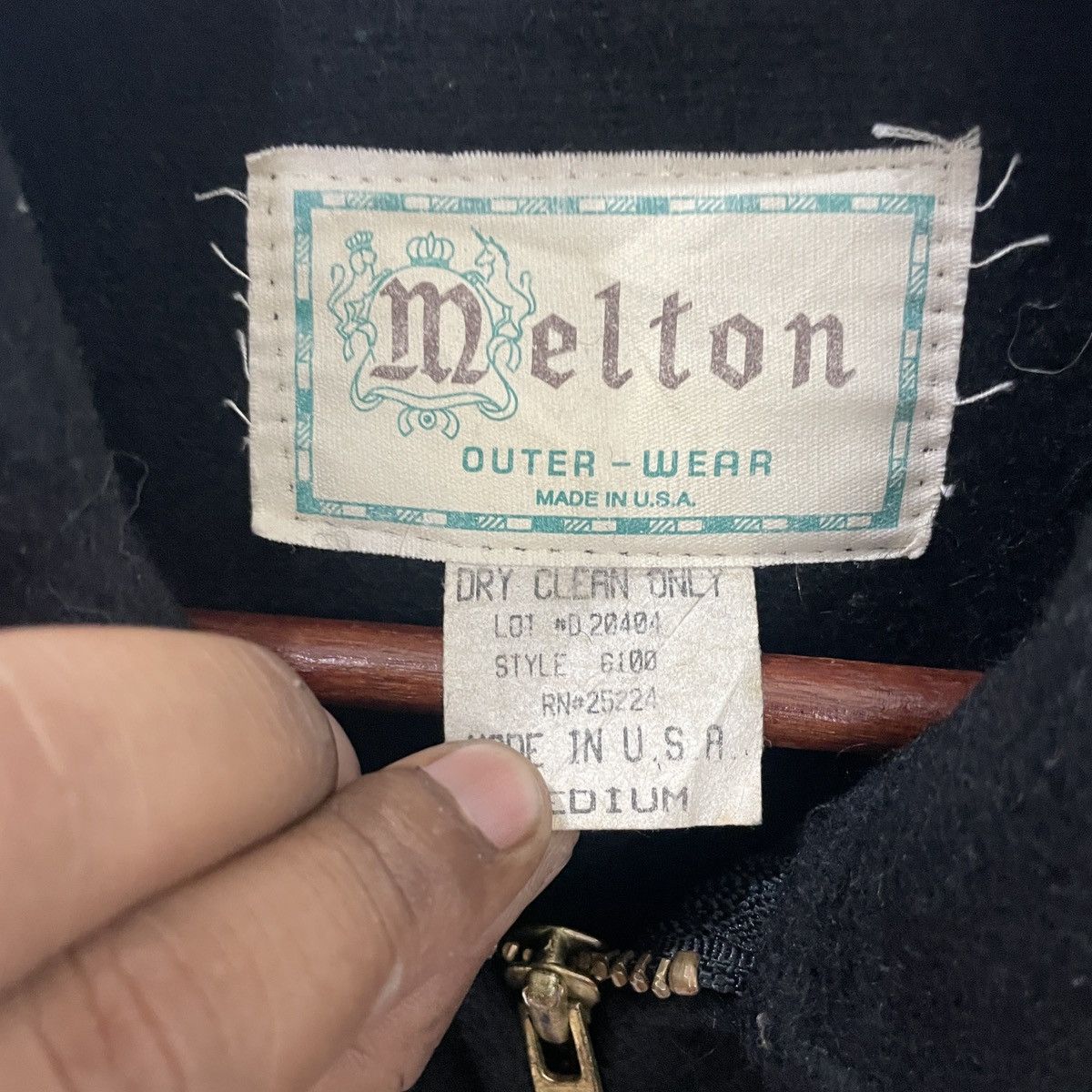Vintage Vintage 90s Melton Out-wear Jacket Size US L / EU 52-54 / 3 - 5 Thumbnail